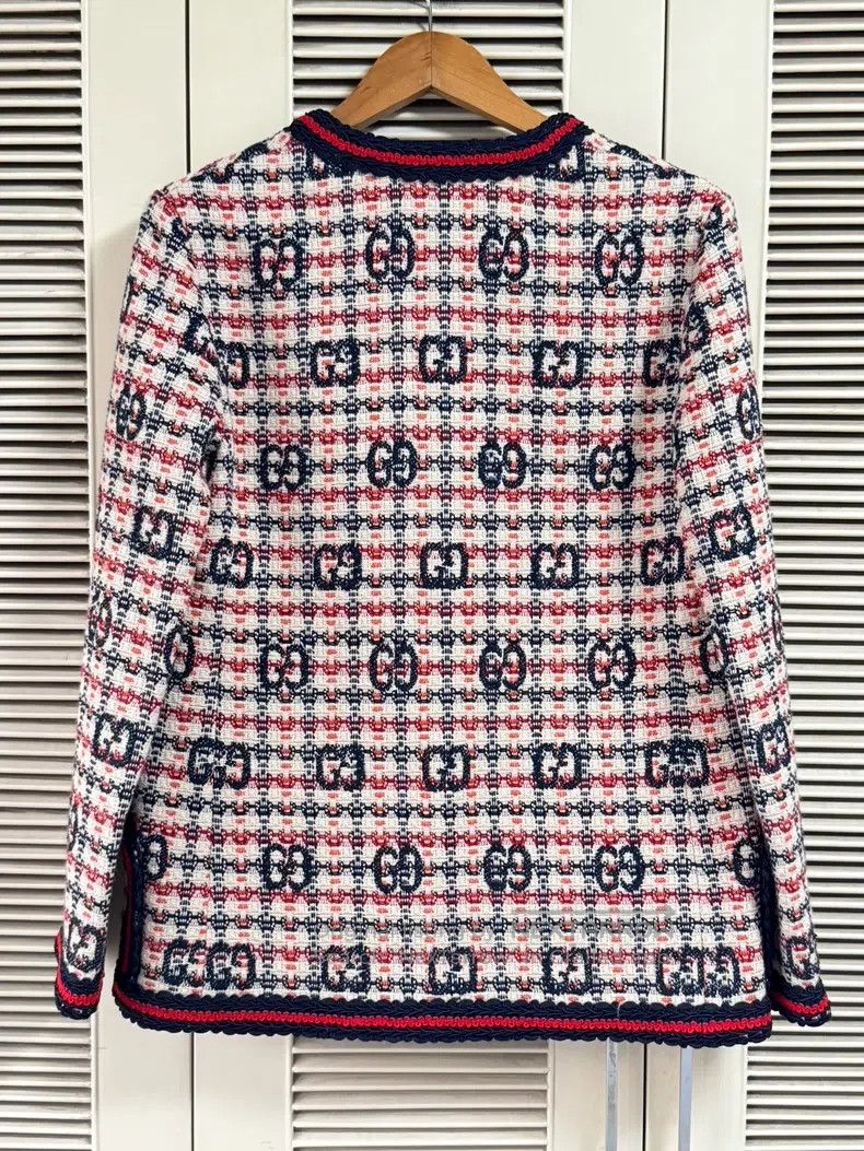 Gucci Gucci Double G full-print old flower cardigan jacket Size S / US 4 / IT 40 - 2 Thumbnail