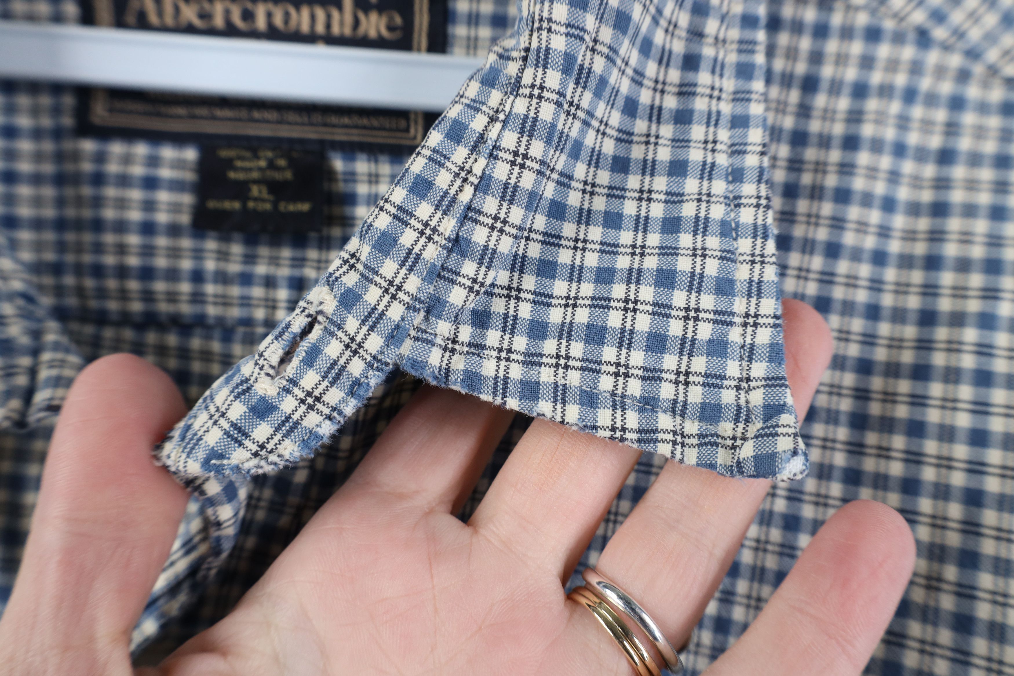 Abercrombie & Fitch Vintage 90s Abercrombie & Fitch Collared Button Shirt Plaid Size US XL / EU 56 / 4 - 8 Thumbnail