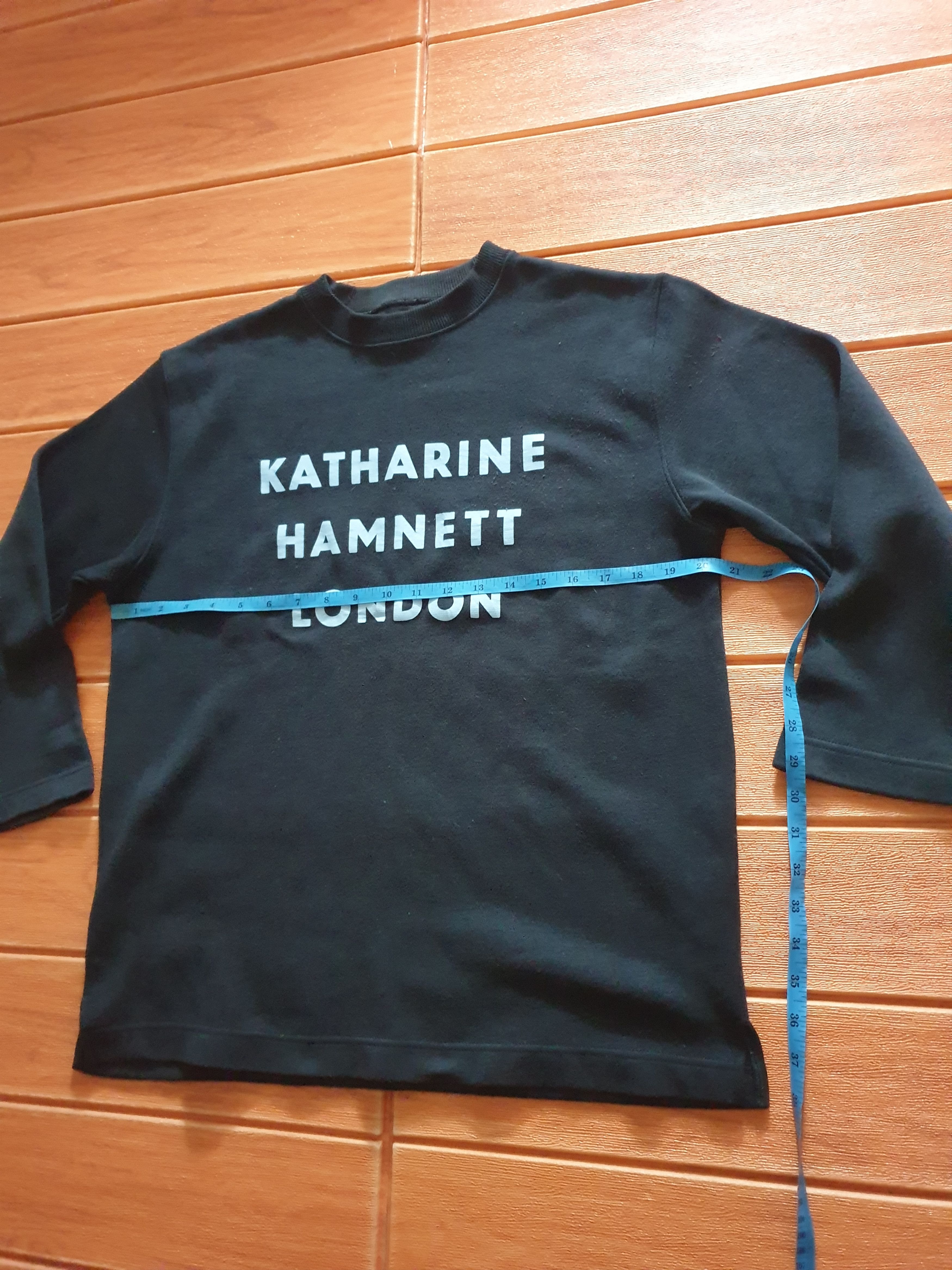 Japanese Brand 💥Katherine hammett black colour shirt Size US M / EU 48-50 / 2 - 6 Thumbnail