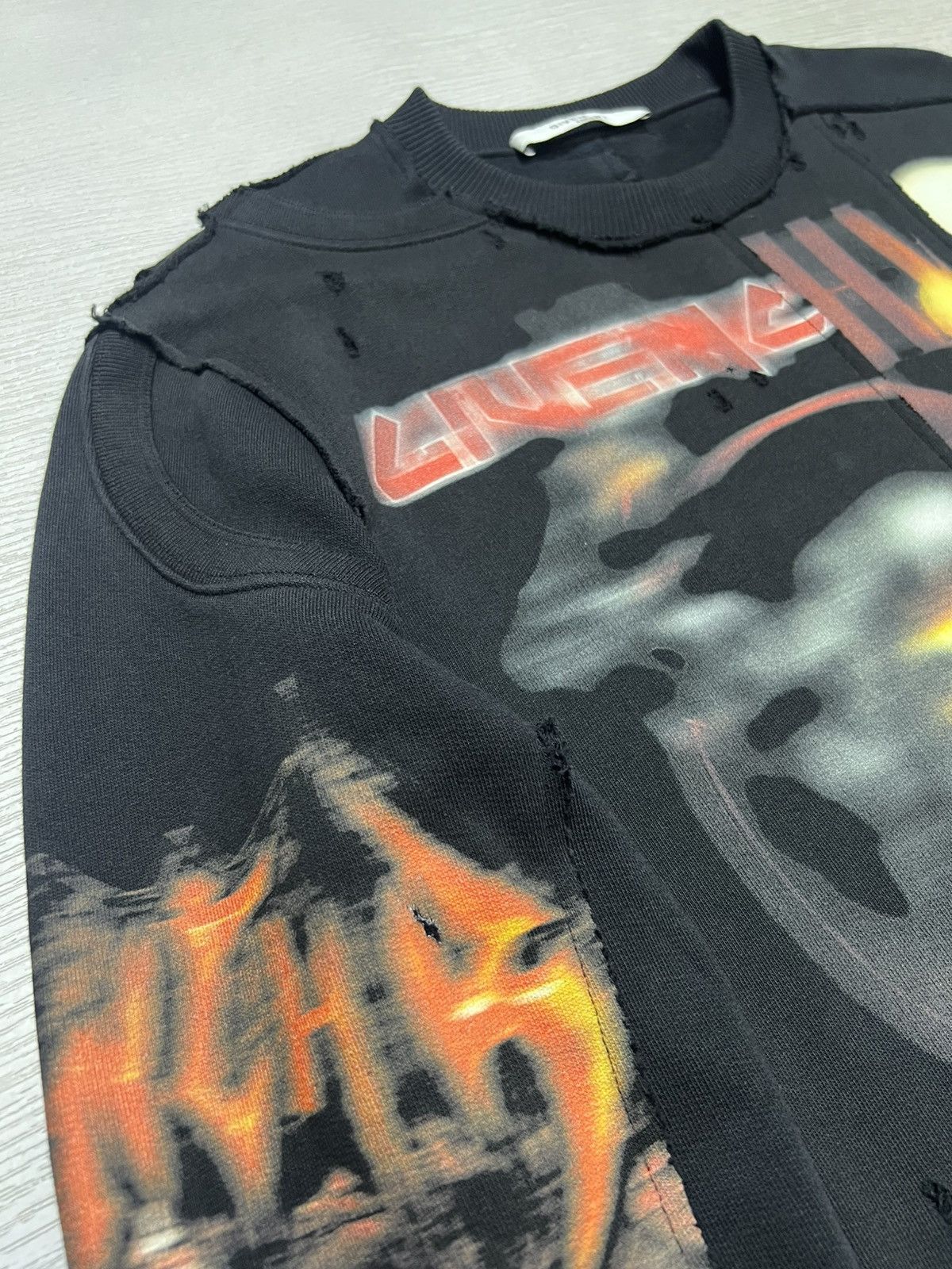 Givenchy Givenchy - Riccardo Tisci - Heavy Metal Logo Sweatshirt Size US S / EU 44-46 / 1 - 13 Thumbnail