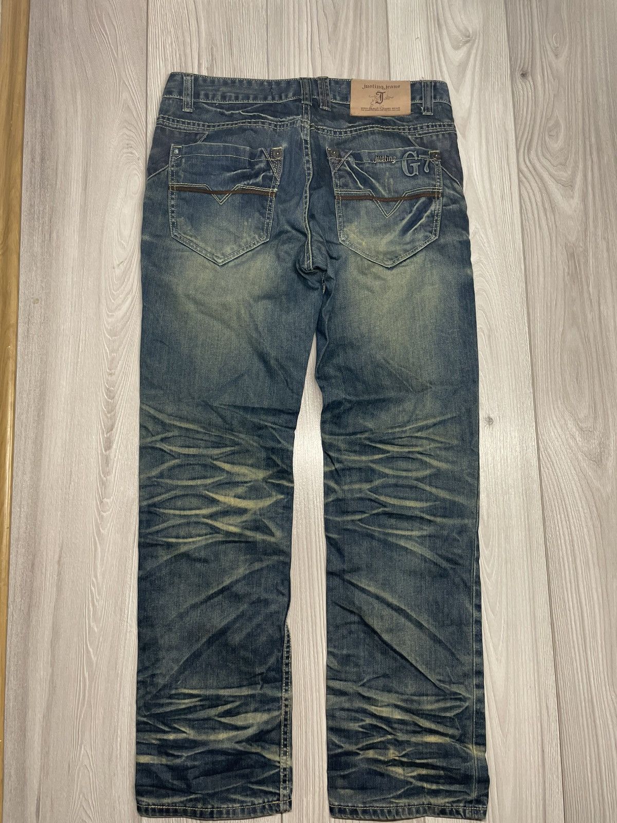 Vintage Justing Jeans Avant garde archive pants hype drill