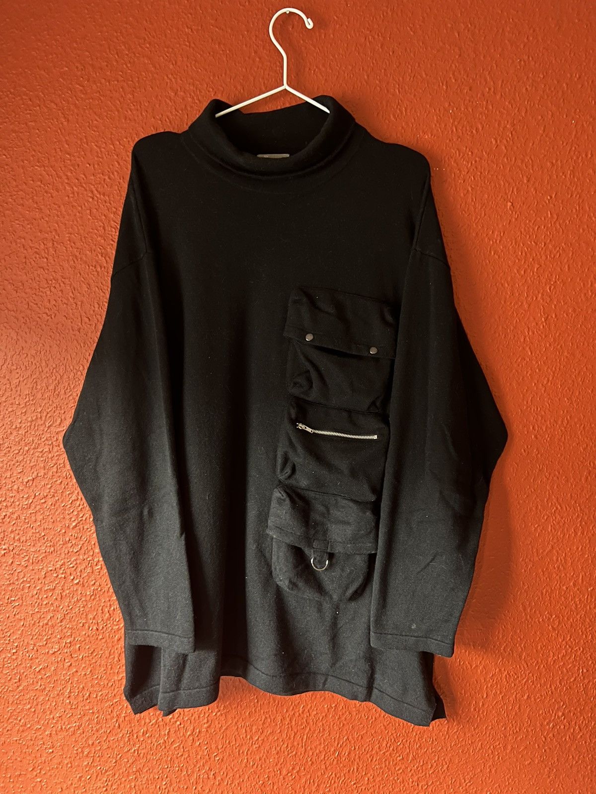 Yohji Yamamoto Yohji Yamamoto Multi Pocket Turtleneck Sweater Size US XL / EU 56 / 4 - 3 Thumbnail