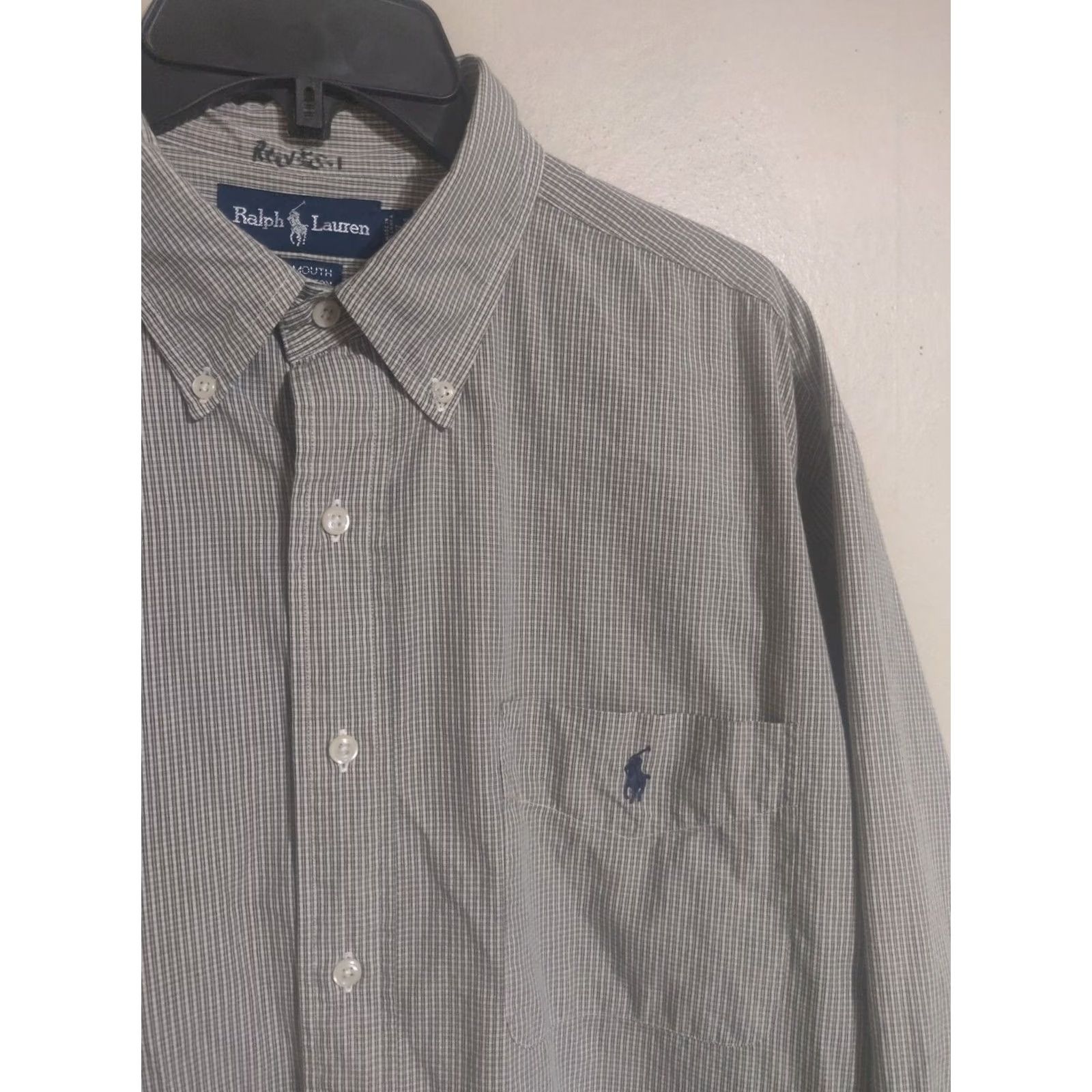 Polo Ralph Lauren Polo Ralph Lauren Yarmouth Shirt Dress Button Down Beige L/S 17 34/35 Men's Size 46R - 2 Thumbnail