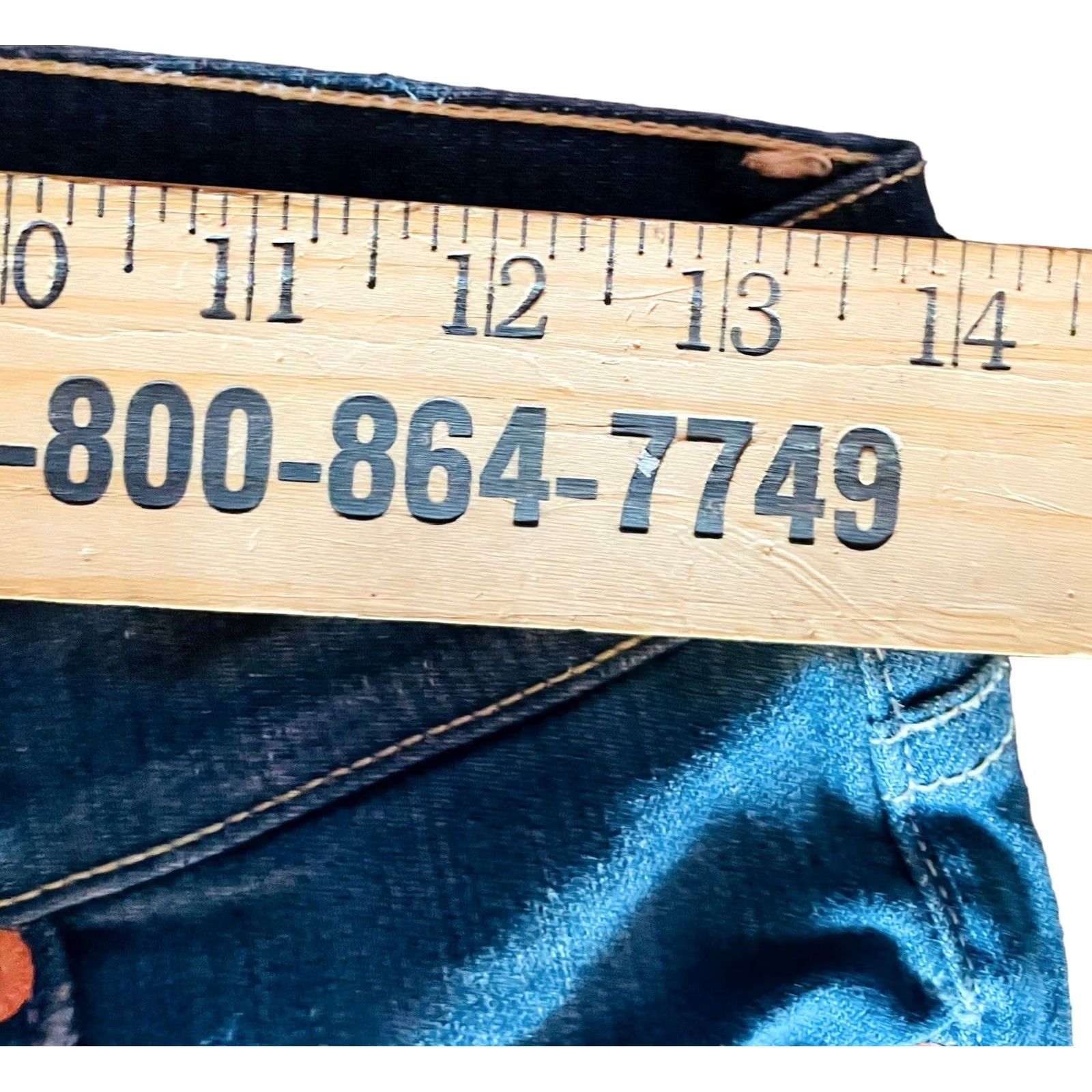 Fossil Fossil Flare Jeans Women Blue 27 Denim 5-Pocket Mid Rise Inseam 32 USA Made Size 27" / US 4 / IT 40 - 6 Thumbnail
