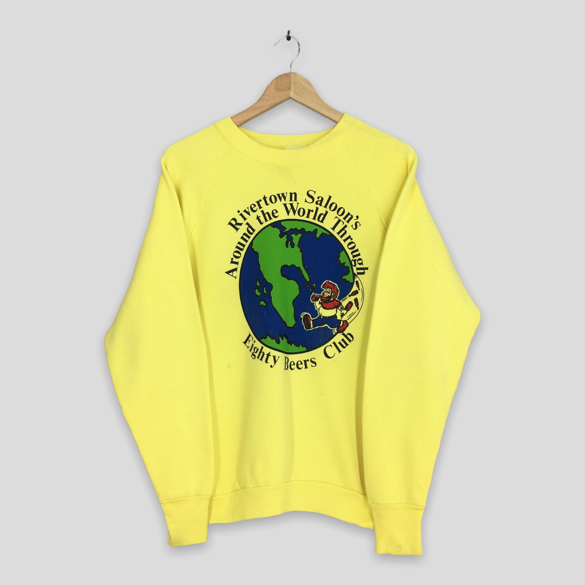 Fruit Of The Loom Vintage 80s Beers Club Encinitas Ale House Sweatshirt Large Size US L / EU 52-54 / 3 - 1 Thumbnail