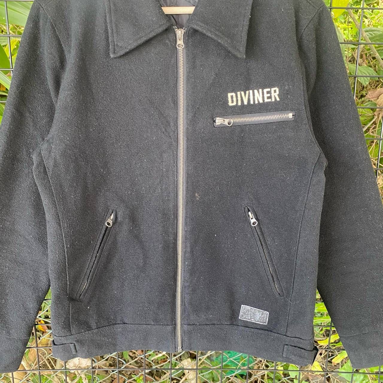 Diviner Japan Skull Big Logo Backhit Punk Zipper Jacket