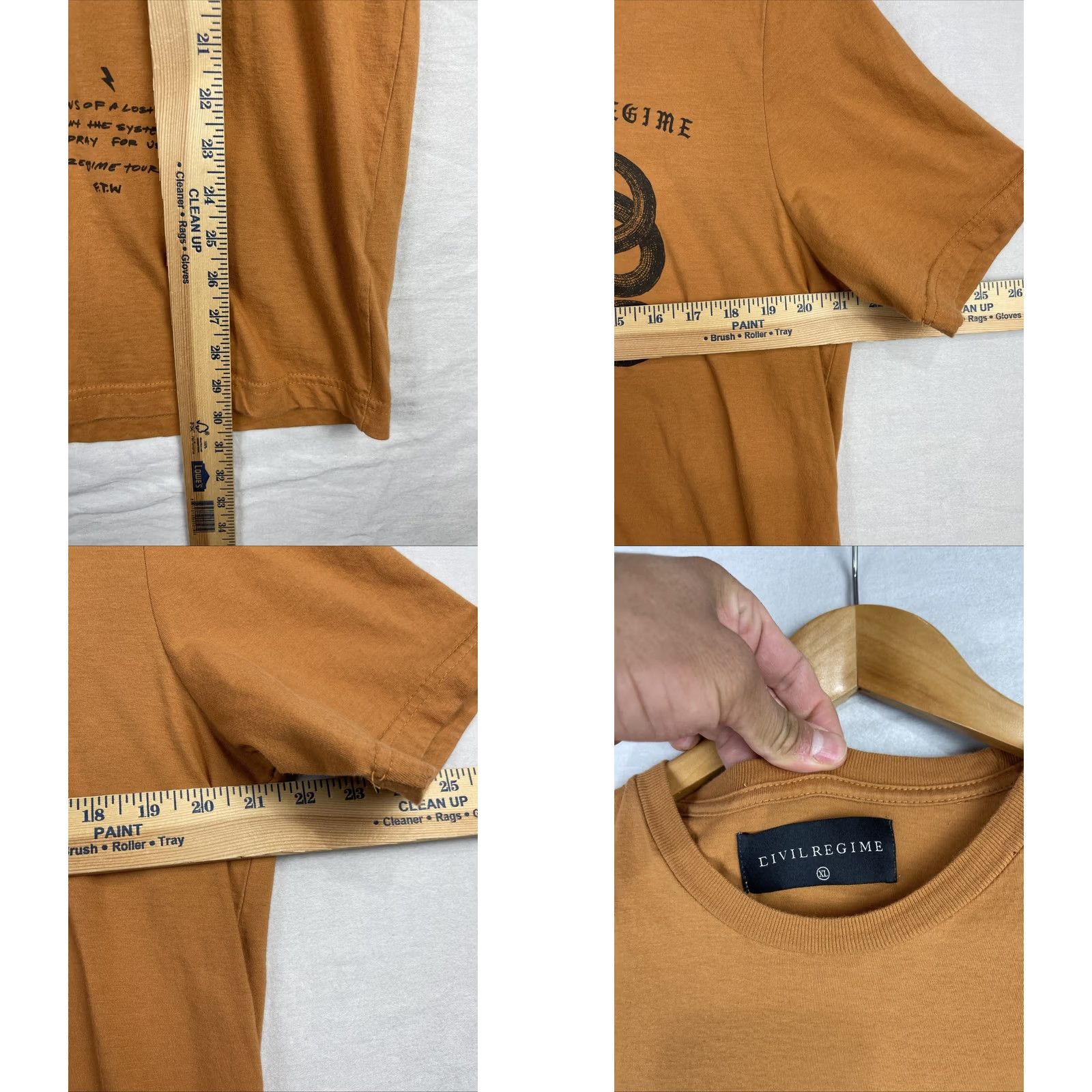 Vintage Civil Regime Shirt Mens XL Brown Snake Short Sleeve Tee Size US XL / EU 56 / 4 - 8 Thumbnail