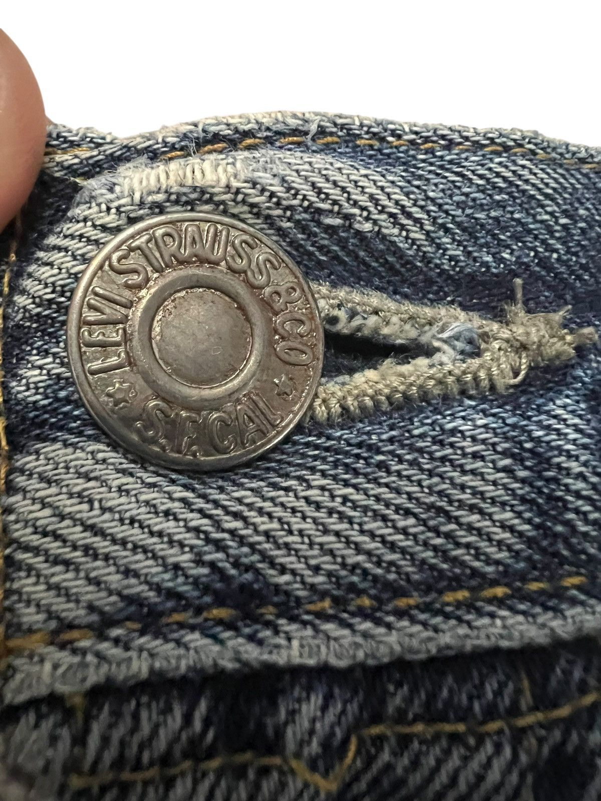 Levi's LVC Levi’s 501z xx Big E Distress Faded Selvedge Jean Size US 30 / EU 46 - 9 Thumbnail