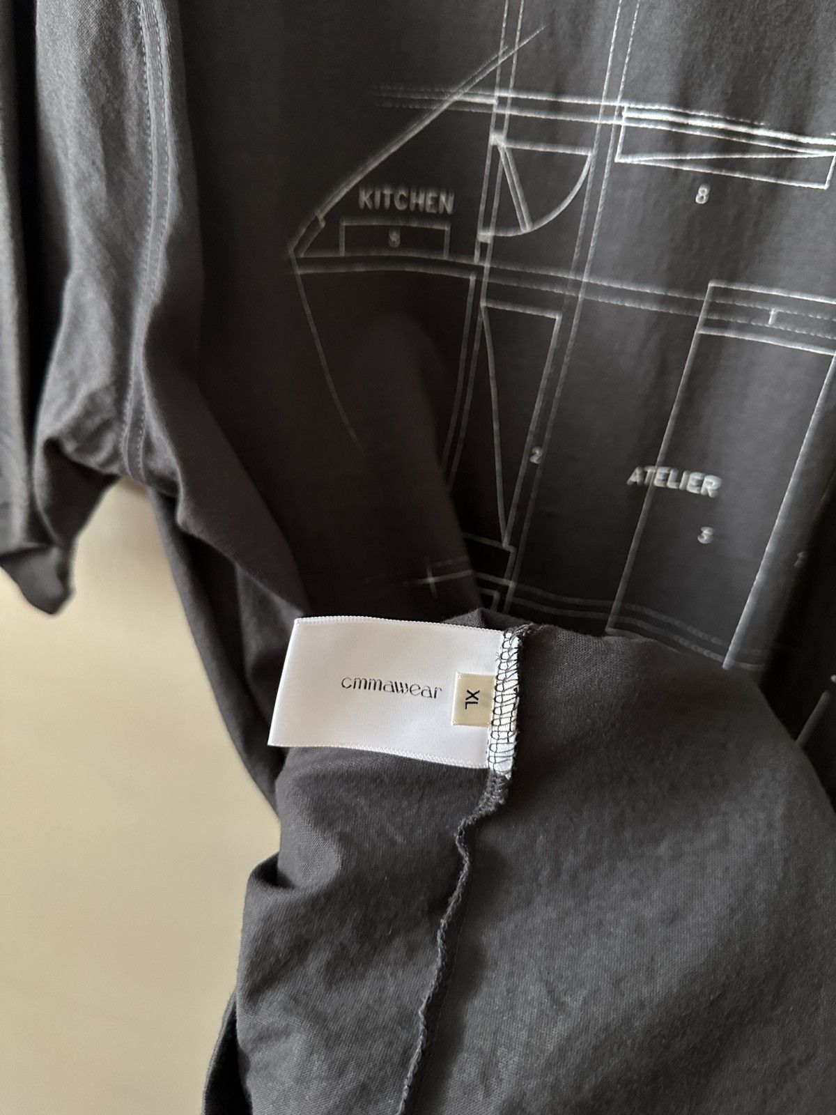 CMMAWEAR × Vuja De CMMAWEAR X VUJA DE gray tee Size US XL / EU 56 / 4 - 6 Thumbnail