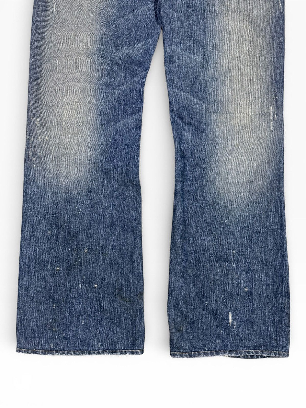Diesel Authentic🔥Diesel Shazor Bell Bottom Wash Denim Size US 35 - 3 Thumbnail