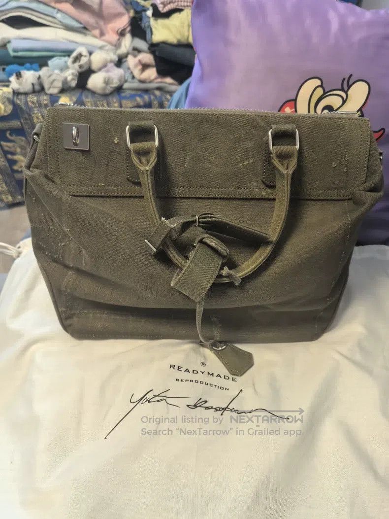 READYMADE Ready Made Military Green Canvas Bag Size ONE SIZE - 1 Thumbnail