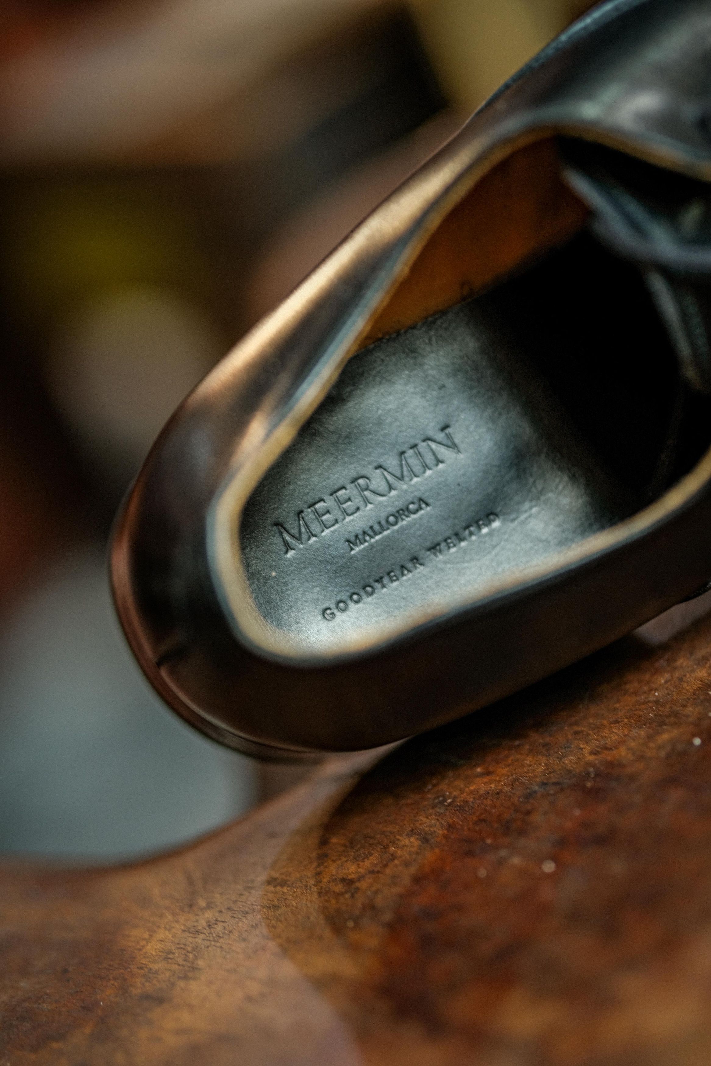 Meermin Meermin 101198 - BLACK CALF - E Original Authentic Size US 8 / EU 41 - 2 Thumbnail