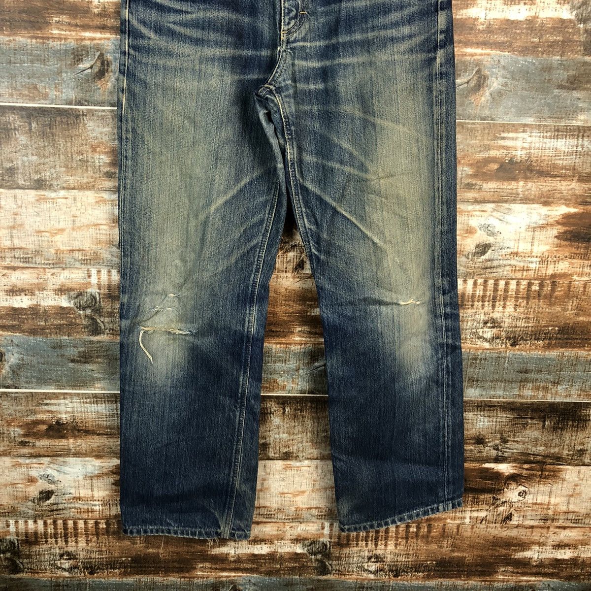 Lee DL Lee Riders Blue Distressed Denim Pants #C092 Size US 30 / EU 46 - 3 Thumbnail