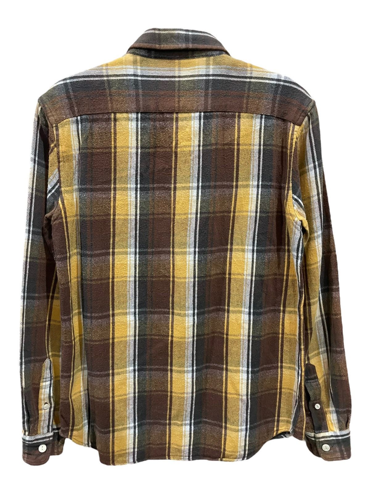 Japanese Brand Vintage Natural Travis Scott Style Tartan Plaid Flannel Size US M / EU 48-50 / 2 - 2 Thumbnail