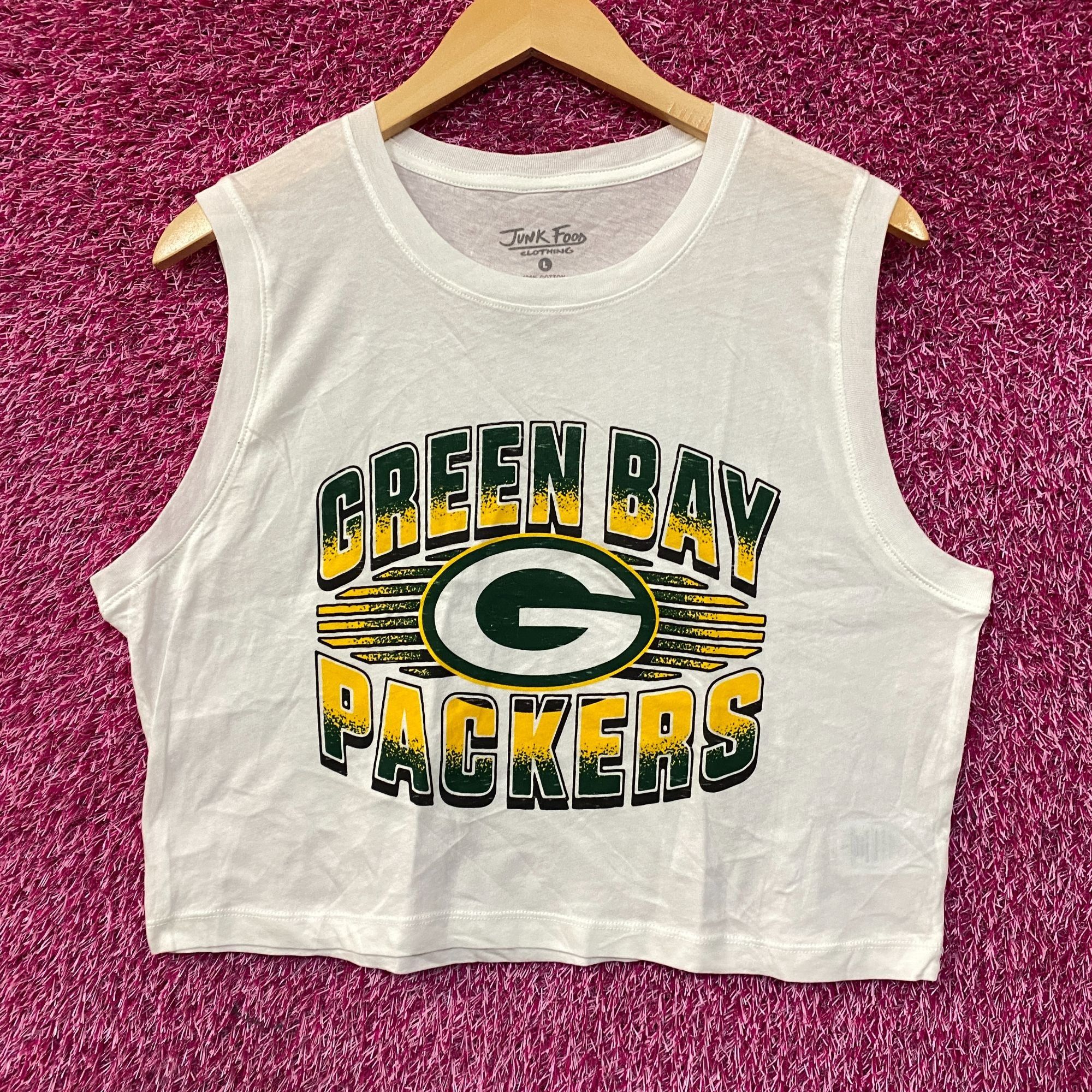 Junk Food Junk Food NFL Green Bay Packers Cropped Sleeveless T-Shirt L Size L / US 10 / IT 46 - 1 Thumbnail