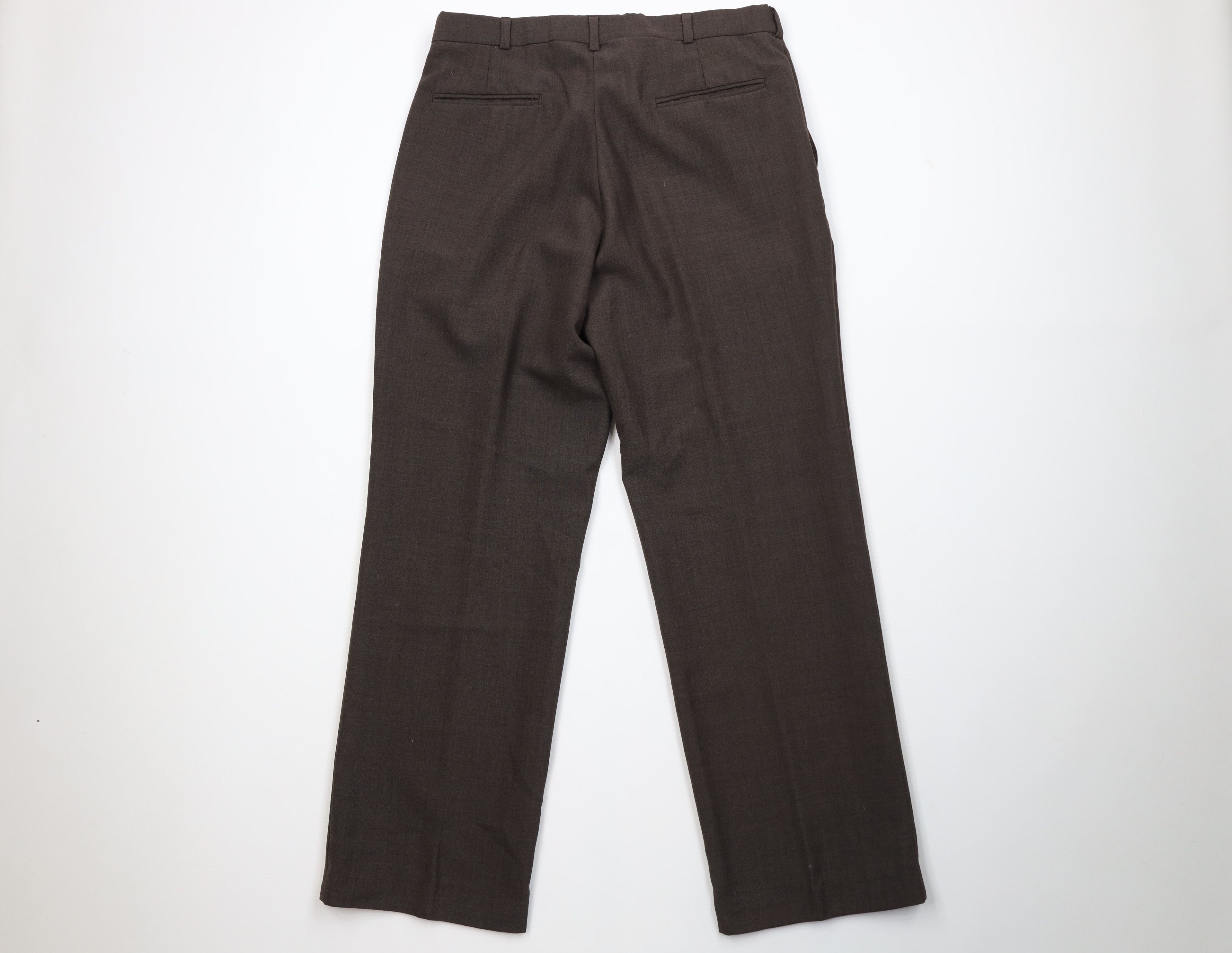 Vintage Vintage 70s Streetwear Knit Wide Leg Chino Pants Brown USA Size US 34 / EU 50 - 9 Thumbnail