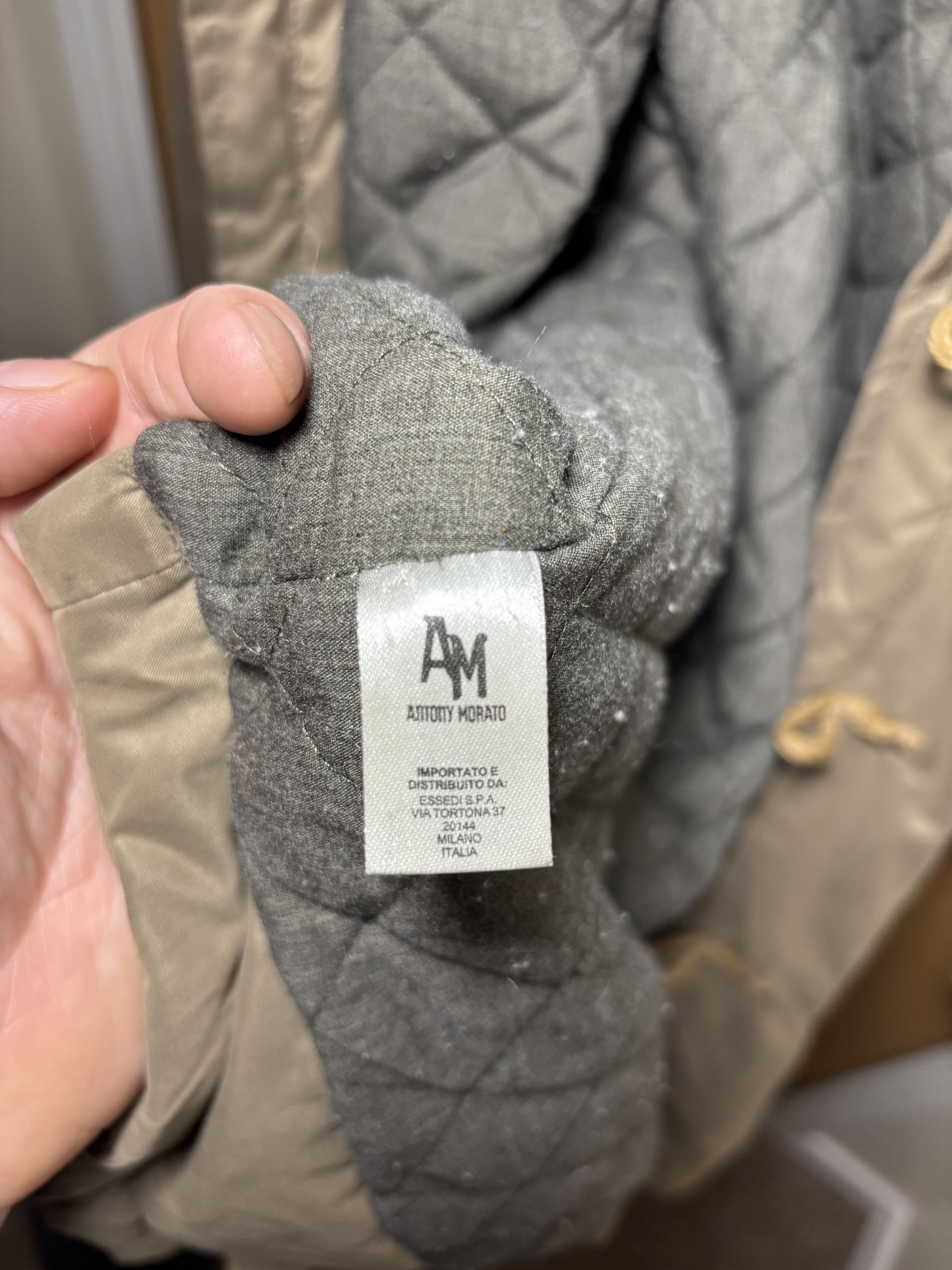 Antony Morato Antony Morato Medium length beige/olive Jacket with hood Size US M / EU 48-50 / 2 - 7 Thumbnail