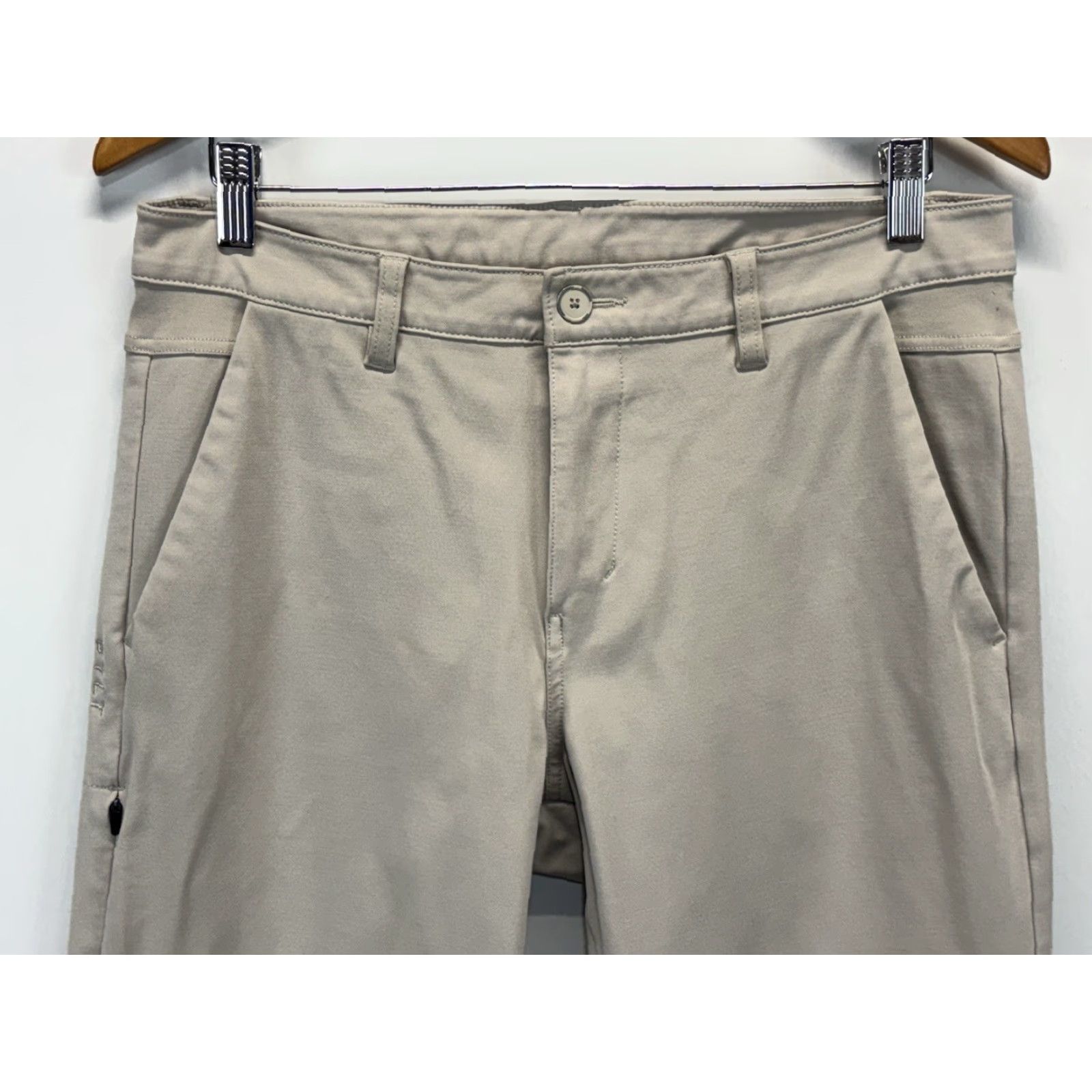 Vintage VINTAGE BYLT Mens Skinny Fit Chino Pants Size 30 Beige Casual Slimming Stretch Fall Spring Summer Winter Size US 30 / EU 46 - 2 Thumbnail