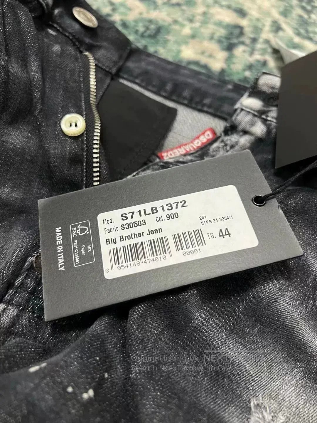 Dsquared2 dsquared2 black gray washed denim pants. Size US 44 / EU 60 - 8 Thumbnail
