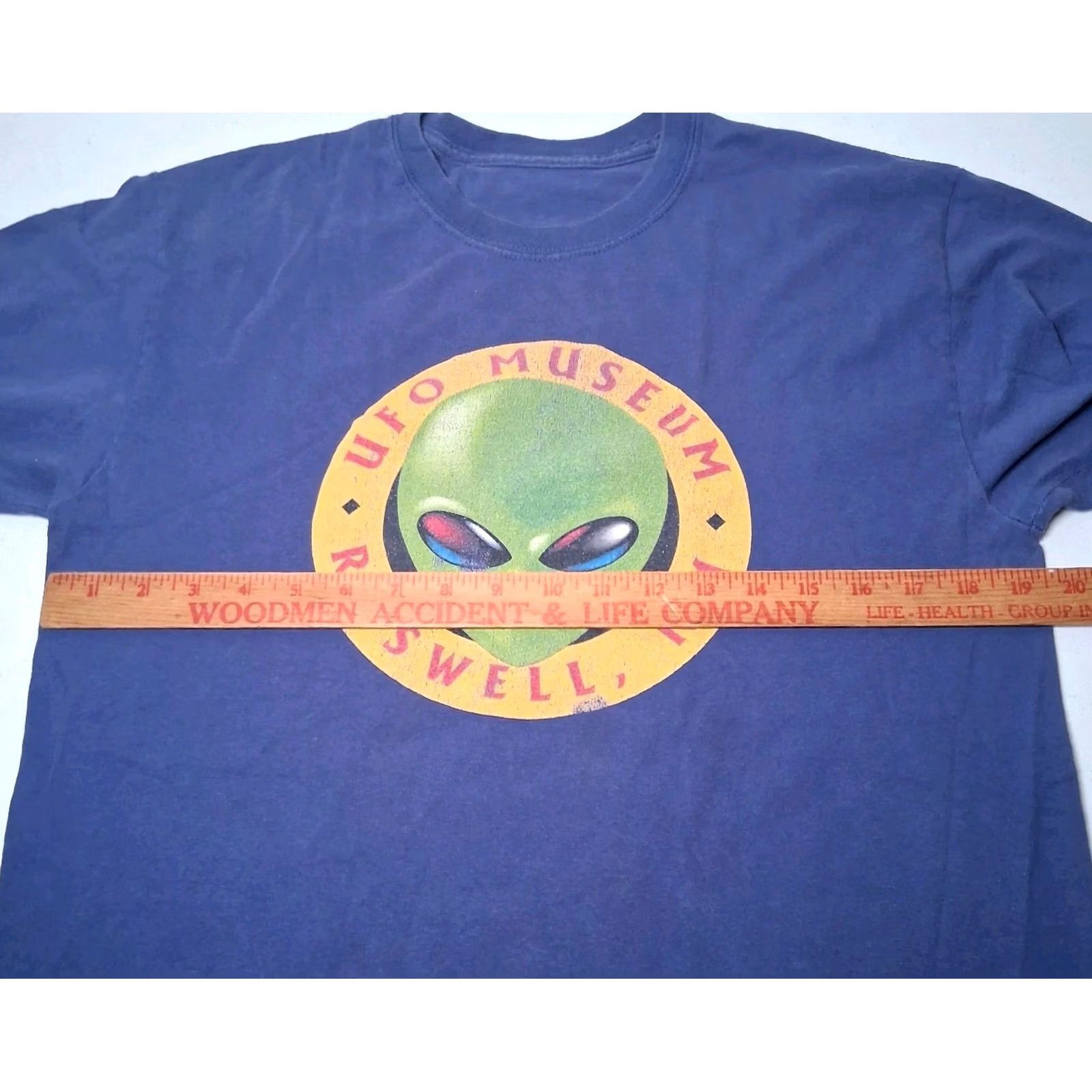 Vintage UFO Museum Shirt L Blue Green Alien Aliens UAP UFOs UAP UAPs Alien Museum Graphic Crew Neck Long Sleeve Cotton Blend Knit Mens Size US L / EU 52-54 / 3 - 4 Thumbnail