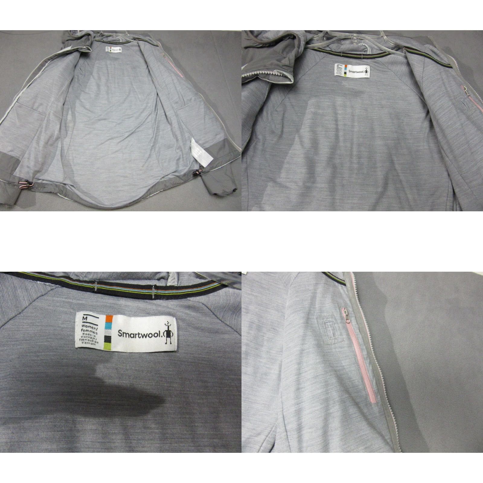 Smartwool Smartwool Jacket Womens Medium Gray Hooded Merino Wool Full Zip Hiking Trail Size M / US 6-8 / IT 42-44 - 8 Thumbnail
