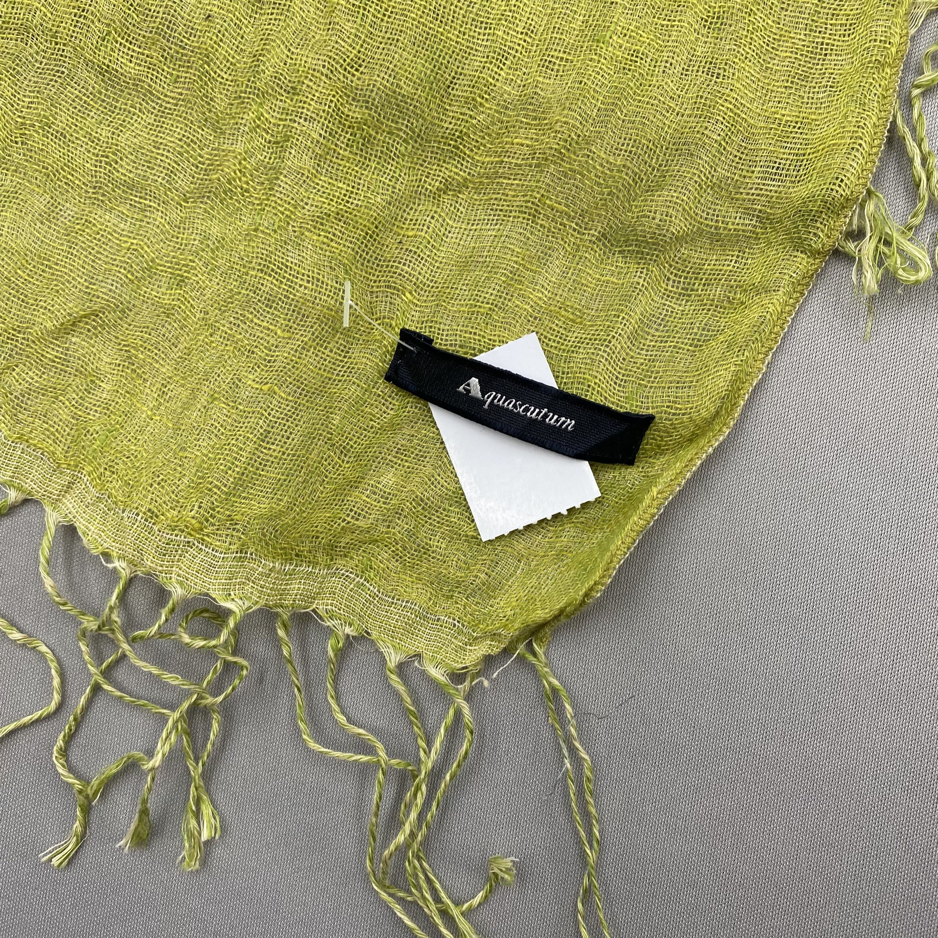 Aquascutum Vintage Aquascutum Scarf Muffler Wool Stole Shawl Scarves Size ONE SIZE - 5 Thumbnail