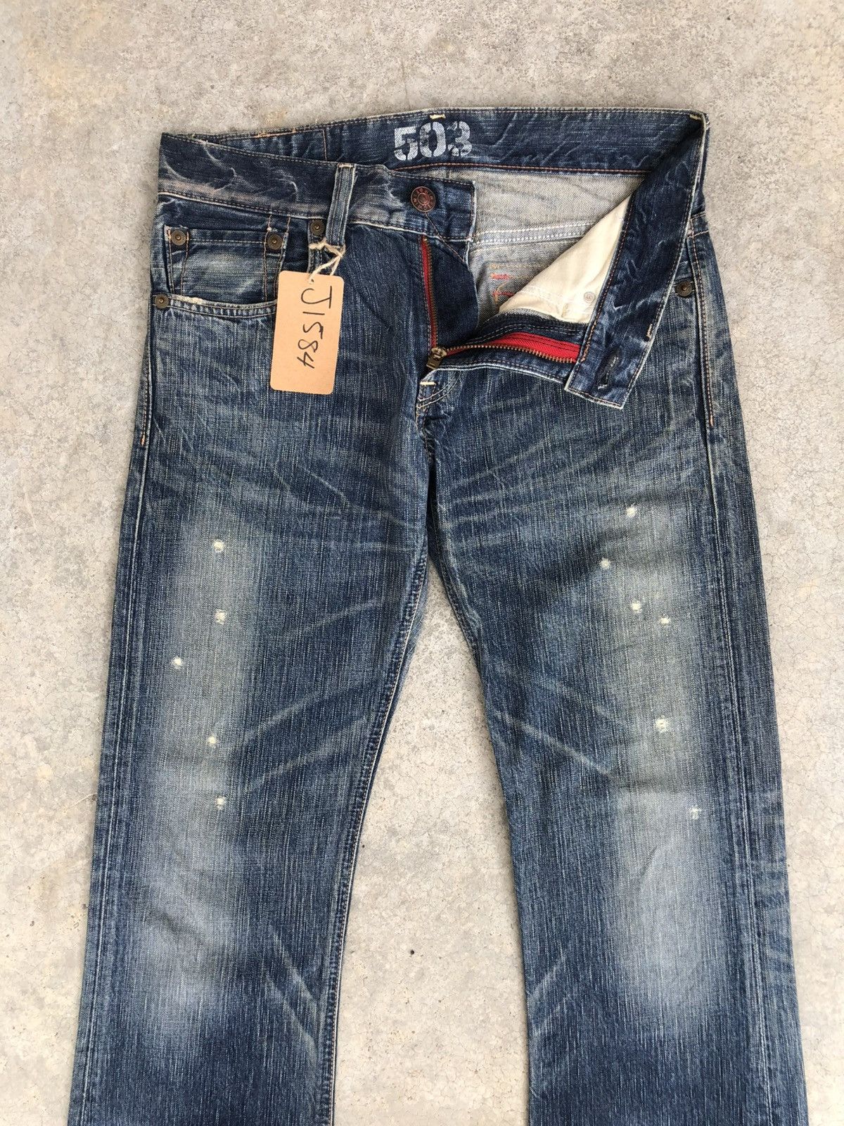 If Six Was Nine Japanese Edwin 503 Flared Jeans Distressed Jeans Size US 32 / EU 48 - 3 Thumbnail