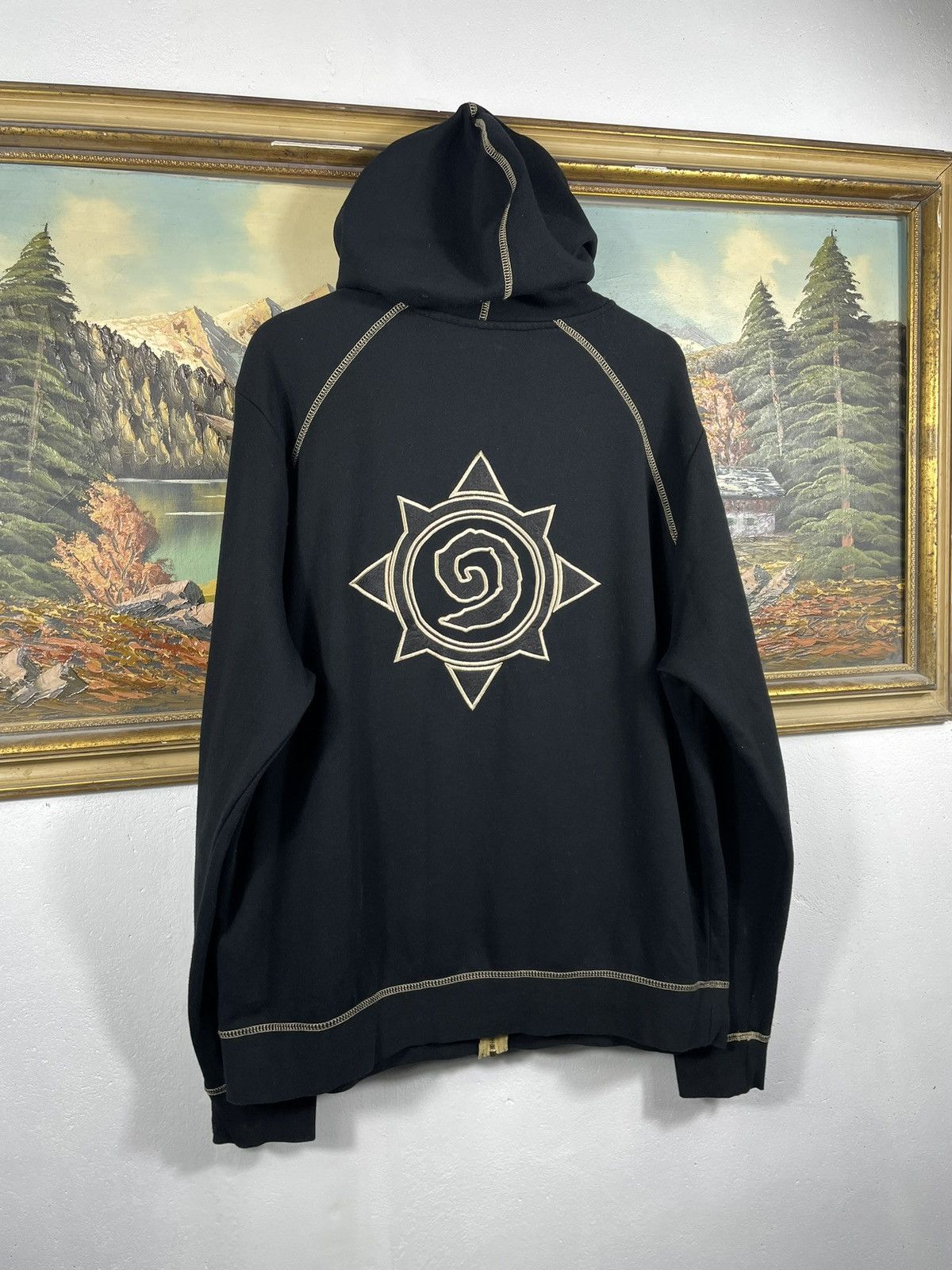 Playstation × The Game × Vintage Black zip up the game gaming hoodie Hearthstone Blizzard Size US XL / EU 56 / 4 - 7 Thumbnail