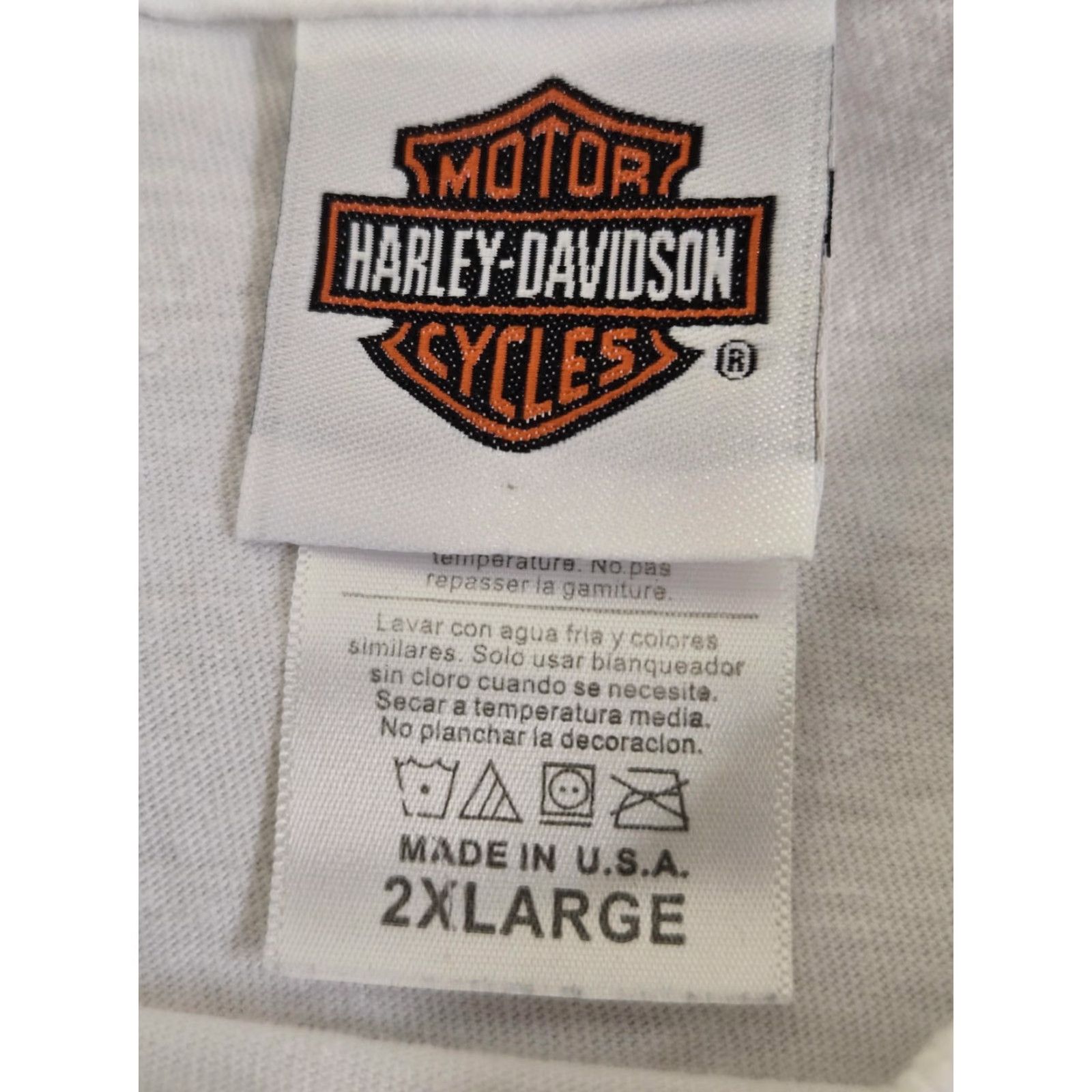 Harley Davidson Harley-Davidson Shirt Mens 2XL White San Diego California Graphic USA T-Shirt Short Sleeve Crew Neck Classic Size US XXL / EU 58 / 5 - 3 Thumbnail
