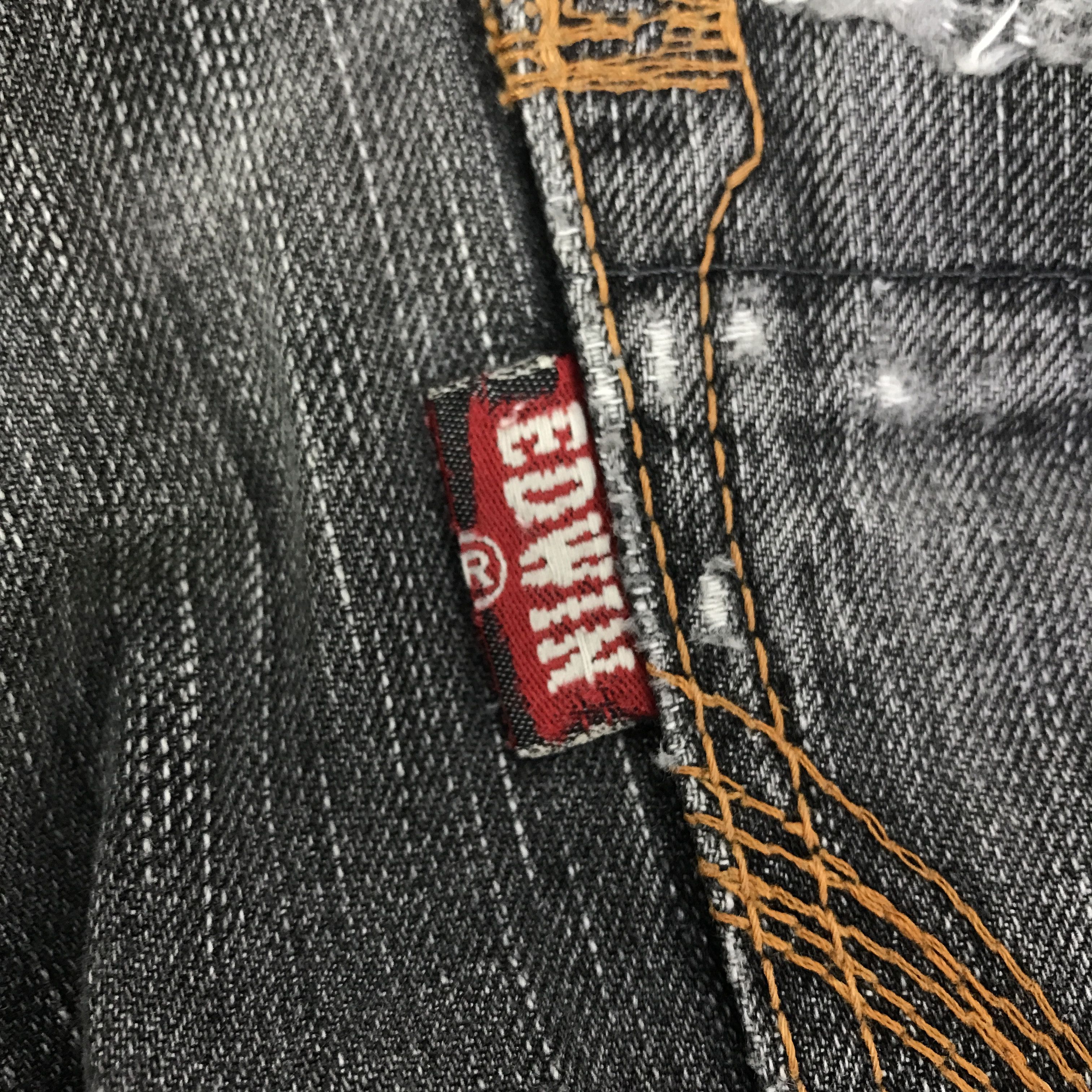 Edwin Vintage Edwin Black Faded Jeans pants K74B19 Size US 28 / EU 44 - 13 Thumbnail