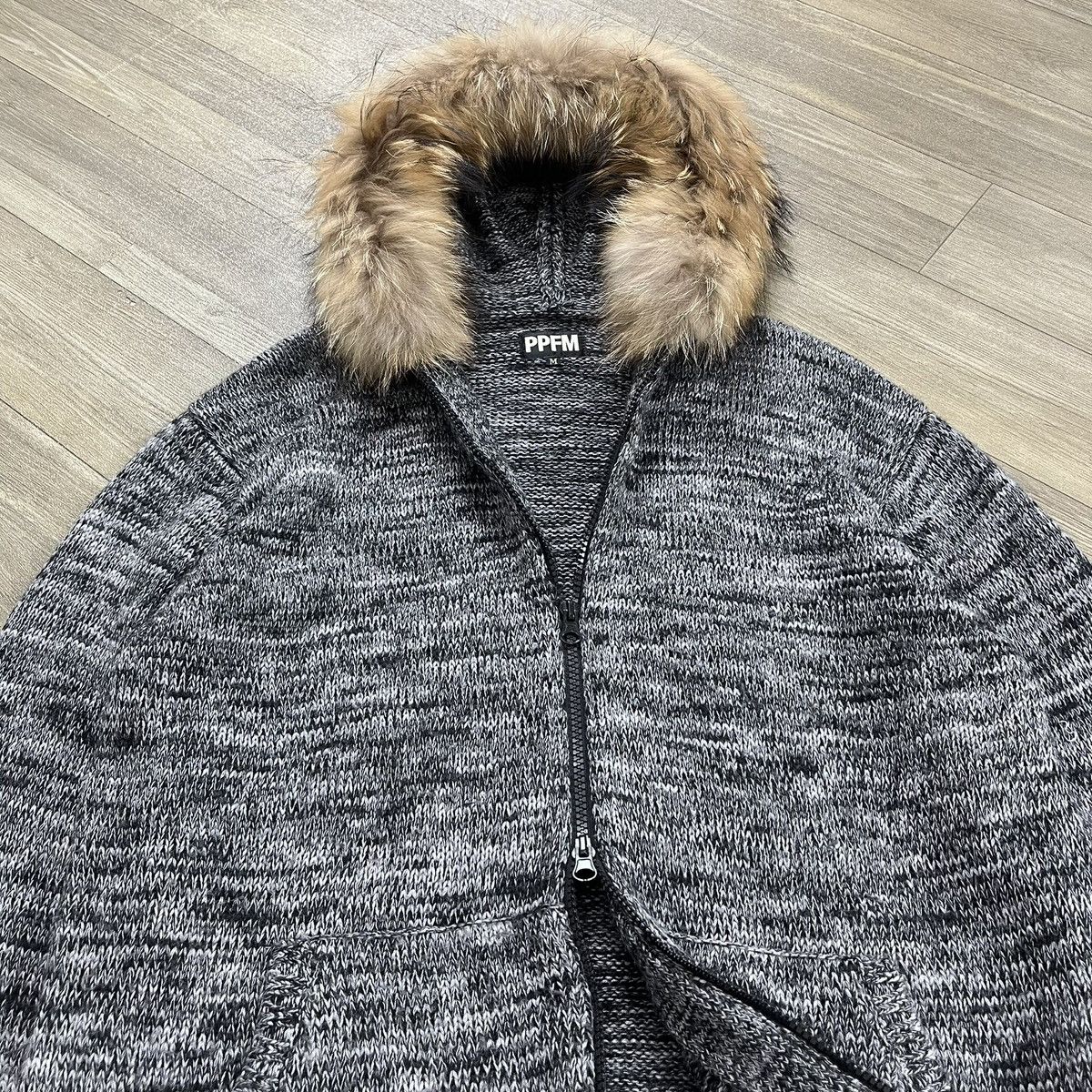 PPFM 2000s PPFM Fur Knitwear Fur Hoodie Gothic Punk Lgb Style Y2K Size US M / EU 48-50 / 2 - 6 Thumbnail