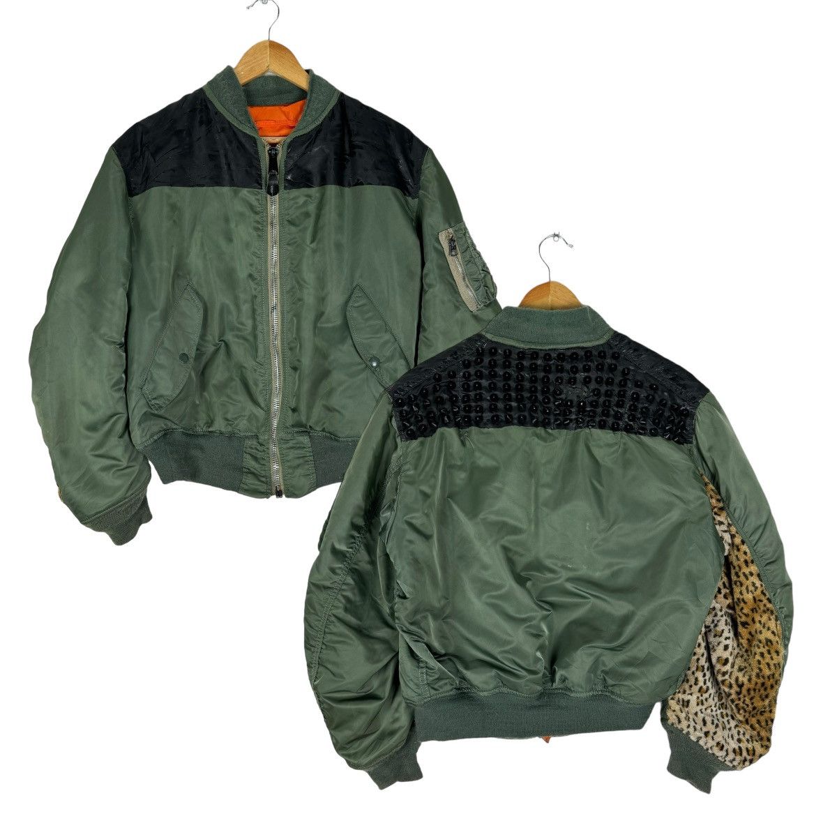 Alpha Industries 🌟ALPHA INDUSTRIES MA-1 FLYERS BOMBER STUD RIOT JACKET Size US L / EU 52-54 / 3 - 1 Thumbnail