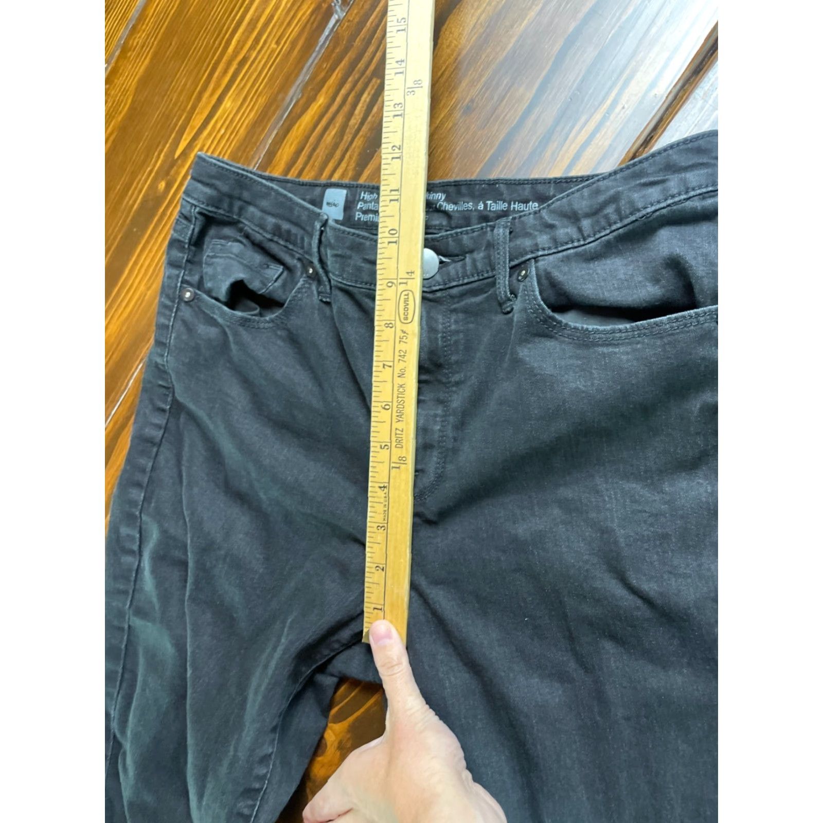 Mossimo Mossimo Jeans Women's 10 Black Ankle Zip High Waist Skinny Denim Jeans Women Sizes 10 Black Ankle Zip High Waist Skinny Denim Jeans Mossimo Size 32" / US 10 / IT 46 - 6 Thumbnail
