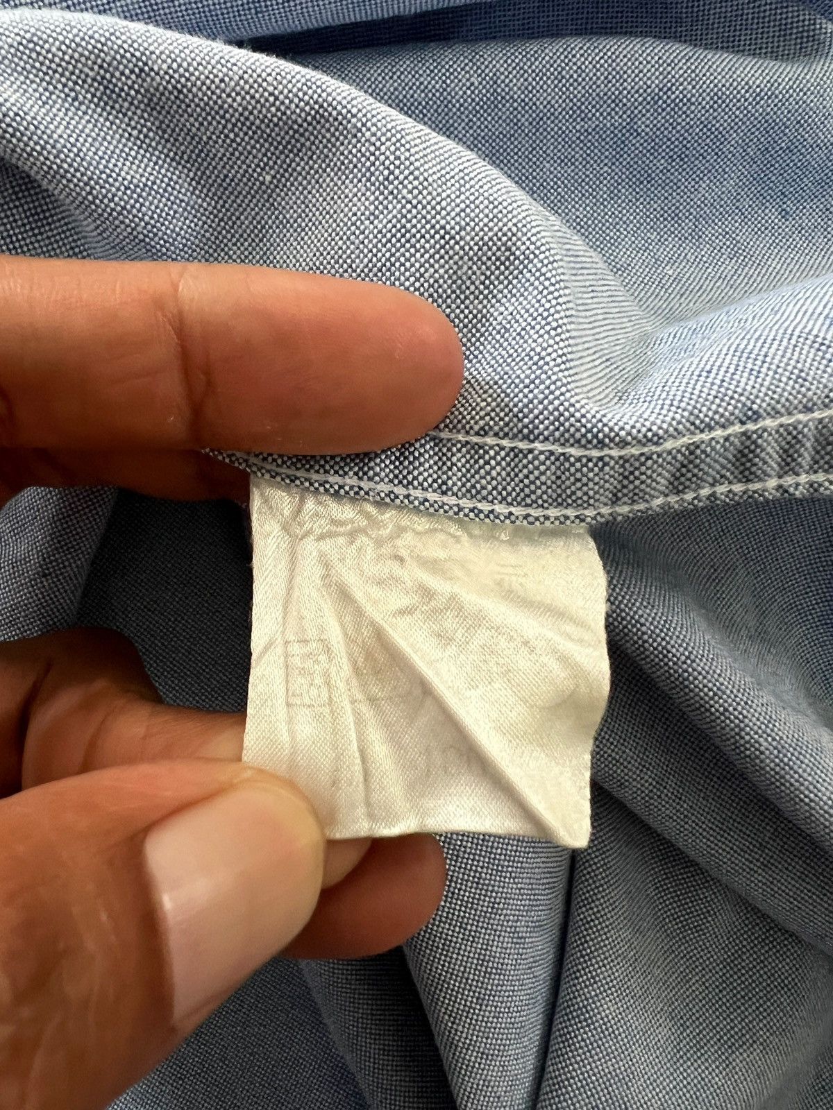 Yves Saint Laurent 1990s YSL Pour Homme Chambray Button Down Shirt Size US L / EU 52-54 / 3 - 12 Thumbnail
