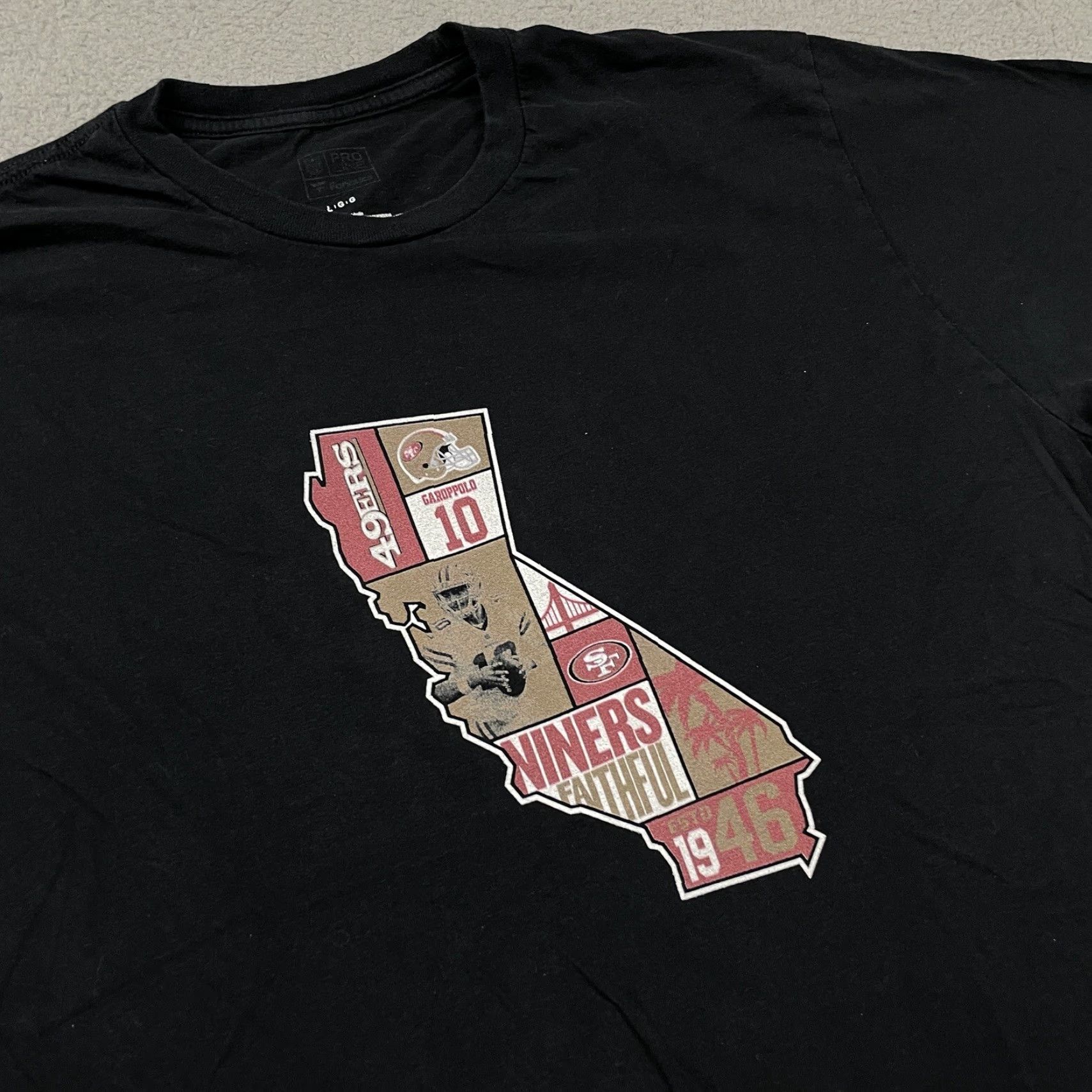 Vintage Fanatics San Francisco 49ers Shirt Adult Mens Large Black NFL Football California West Logo T-Shirt Mens Sports Size US L / EU 52-54 / 3 - 5 Thumbnail