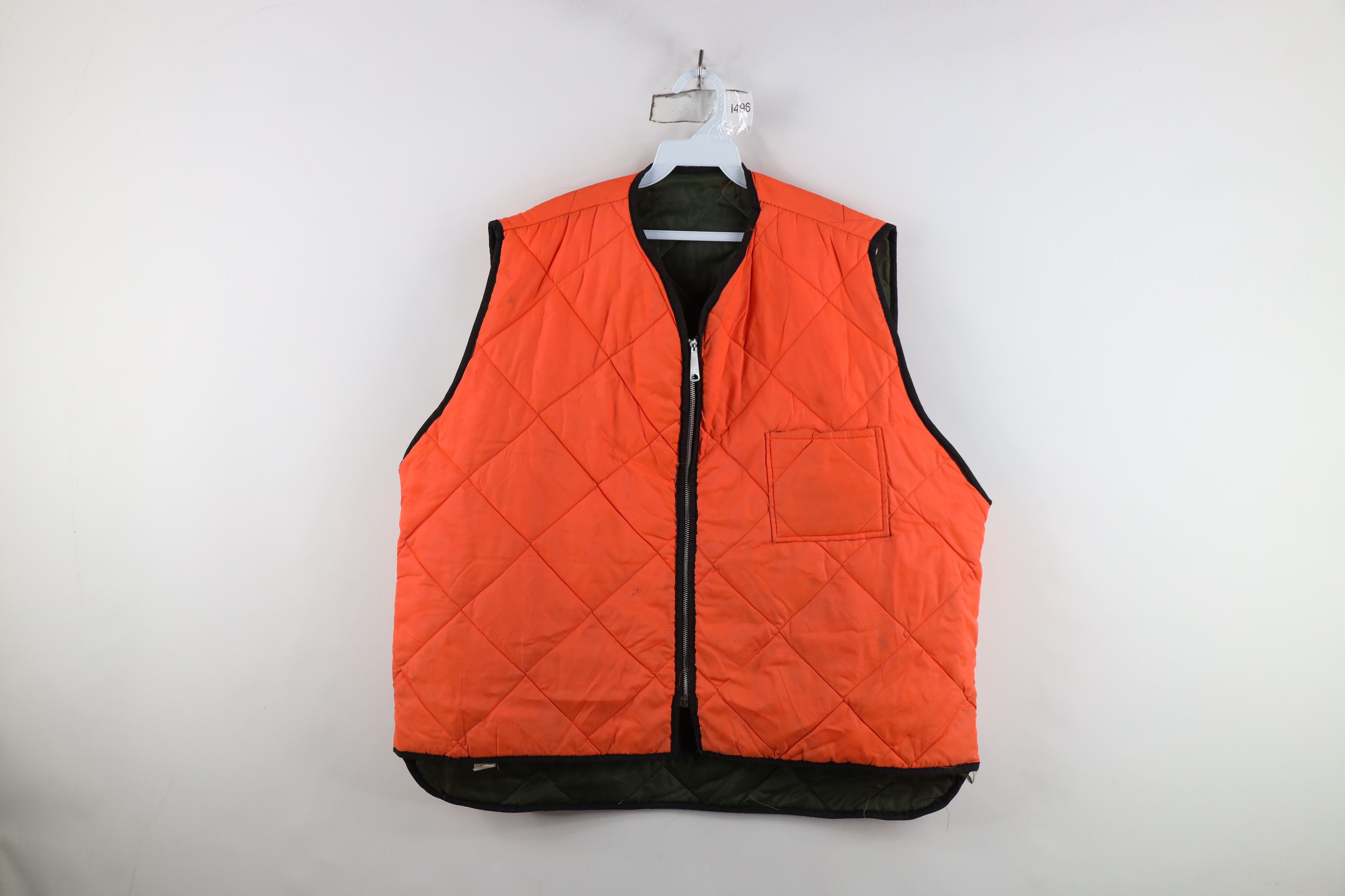 Vintage Vintage 70s Streetwear Reversible Puffer Vest Jacket USA Size US XXL / EU 58 / 5 - 1 Thumbnail