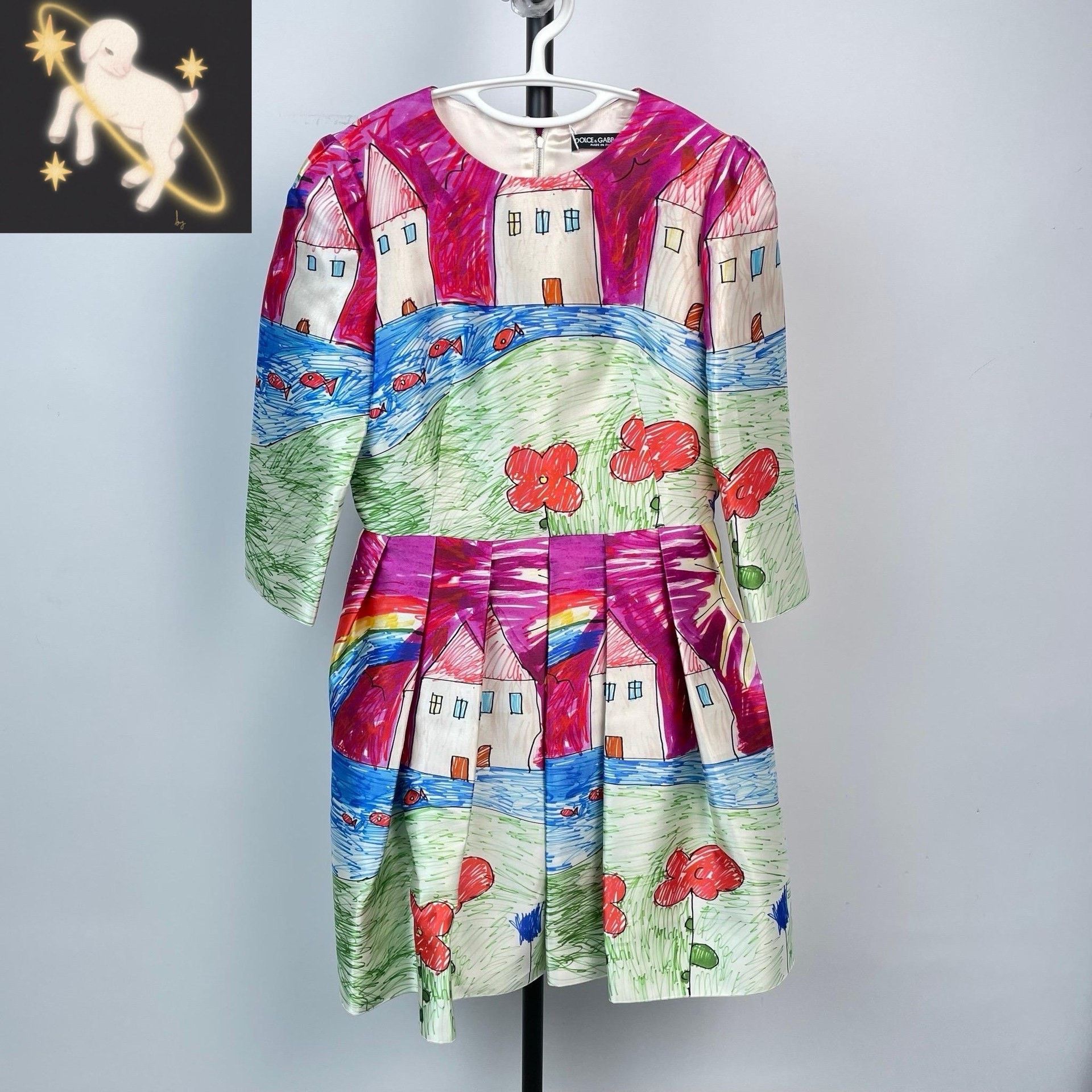 Dolce & Gabbana Dolce & Gabbana Graphic Dress 42 Women Size M / US 6-8 / IT 42-44 - 1 Thumbnail