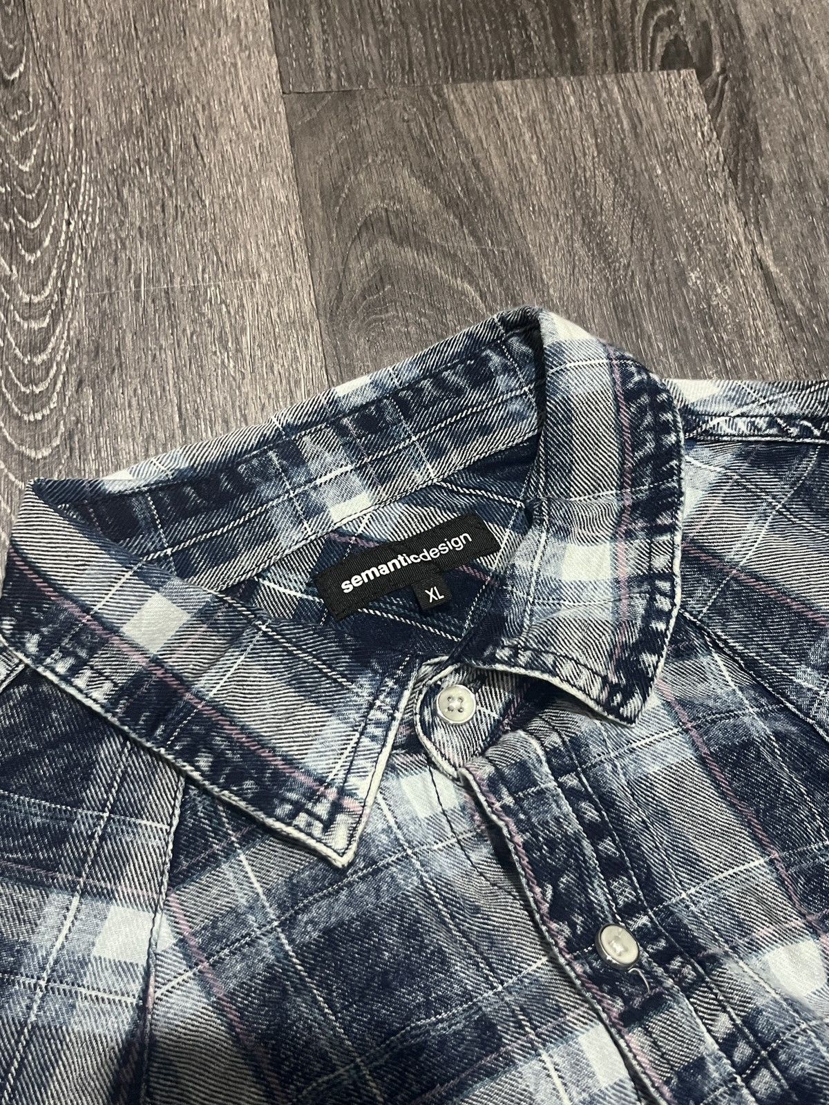 semanticdesign Rare Semantic Design Blue Denim Shirt Size L / US 10 / IT 46 - 7 Thumbnail