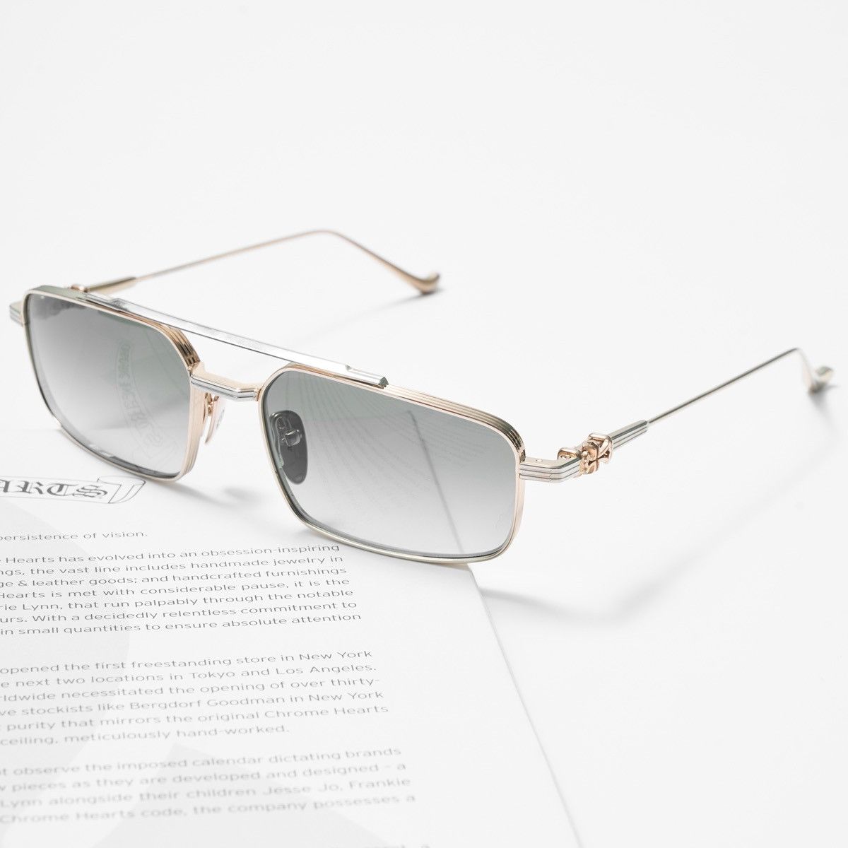 Chrome Hearts CHROME HEARTS LICK'N GOLD PLATED SUNGLASSES Size ONE SIZE - 2 Thumbnail