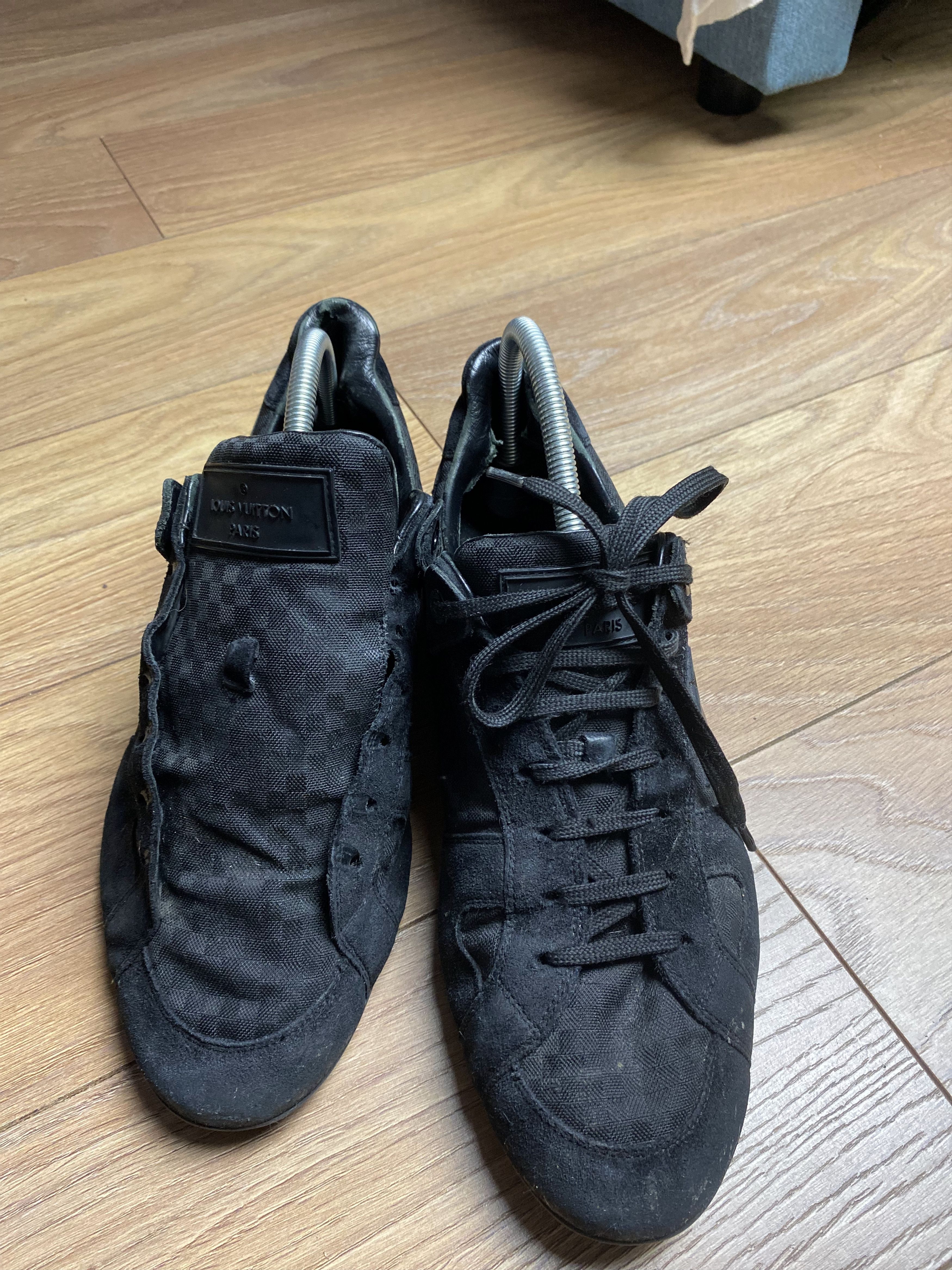 Louis Vuitton Louis Vuitton vintage checkered big logo sneakers Size US 7.5 / EU 40-41 - 2 Thumbnail