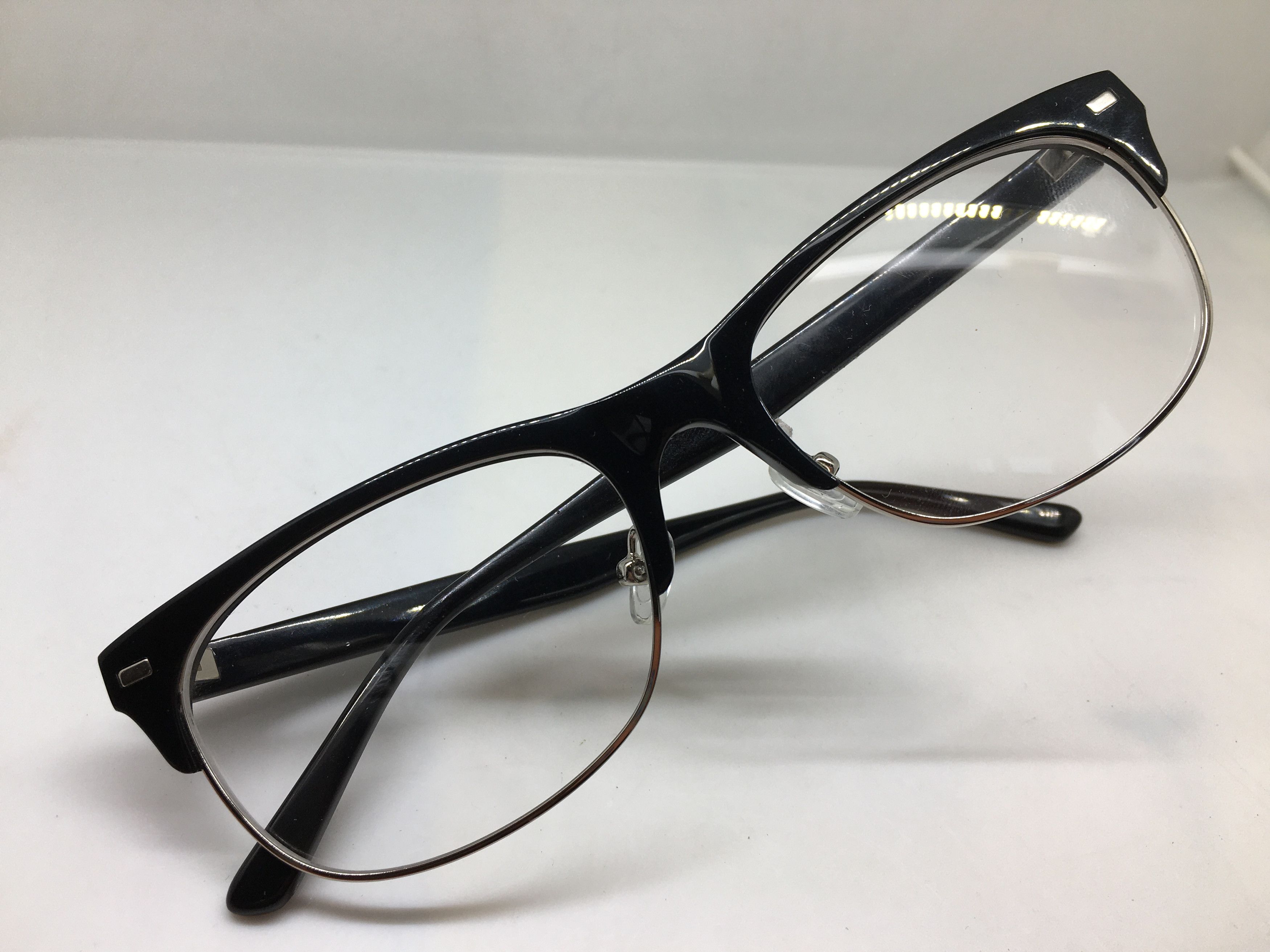 Other Mod Malcolm X Black Silver Eyeglasses Frame Size ONE SIZE - 5 Thumbnail