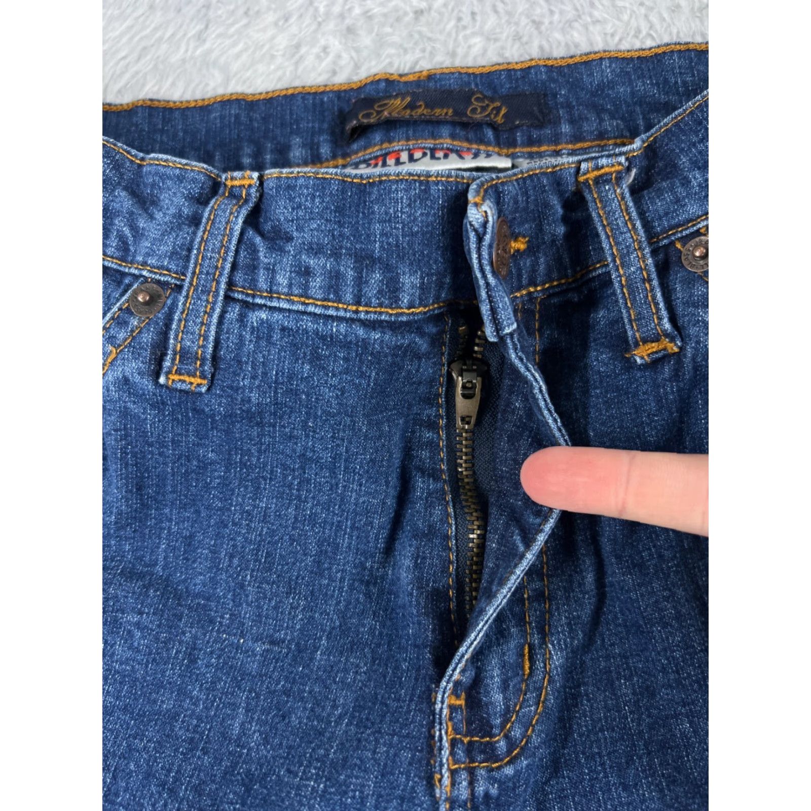 Bill Blass Bill Blass Jeans Womens Bootcut Denim 26x28 Blue Mid Rise 6 Modern Fit 5-Pocket Stretch Cotton Blend Casual Womens Size 28" / US 6 / IT 42 - 5 Thumbnail