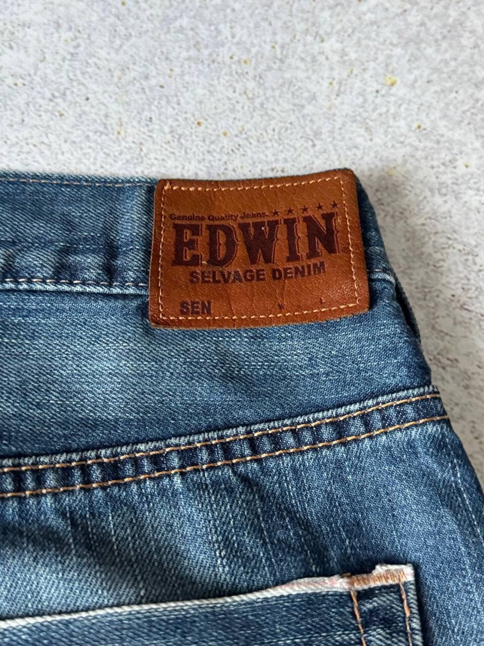 Edwin × Japanese Brand × Vintage Vintage Edwin Selvage Denim Tokyo Japanese Pants Y2K Rare Size US 33 - 3 Thumbnail