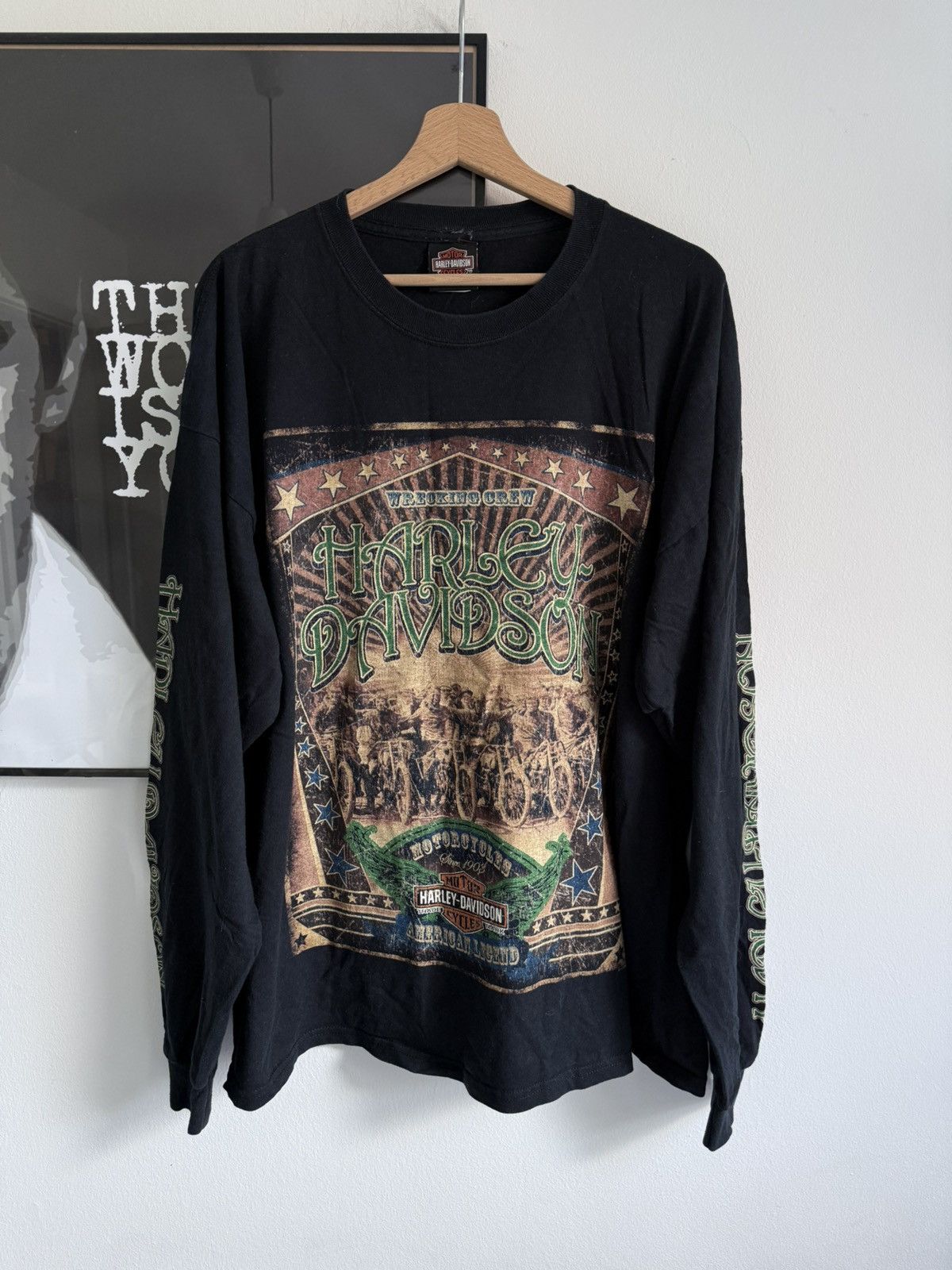 Harley Davidson Harley Davidson Wrecking Crew Vintage long sleeve Size US XXL / EU 58 / 5 - 1 Thumbnail