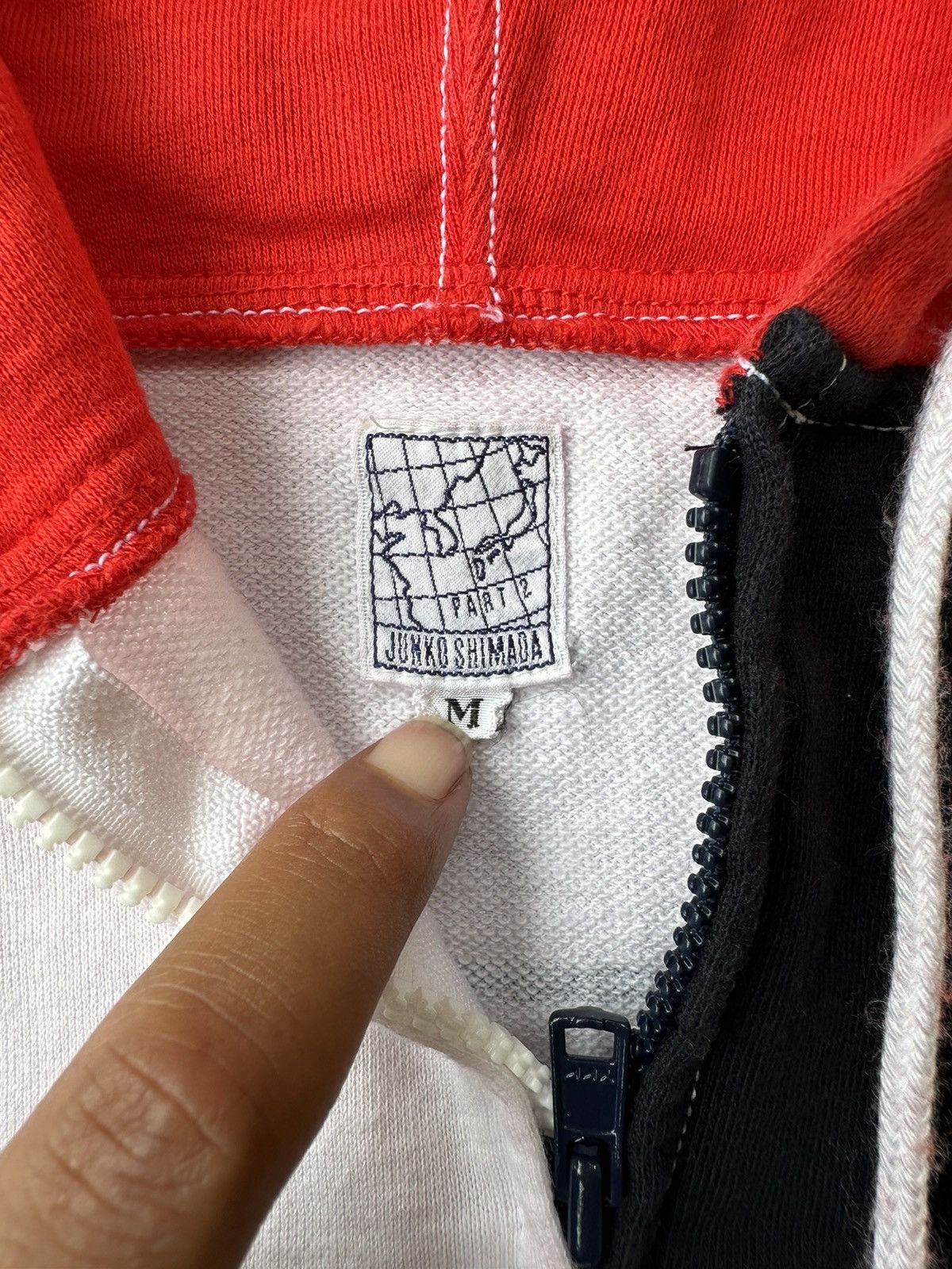 Junko Shimada ARCHIVE JUNKO SHIMADA COLOR BLOCK ZIP HOODIE Size US M / EU 48-50 / 2 - 8 Thumbnail