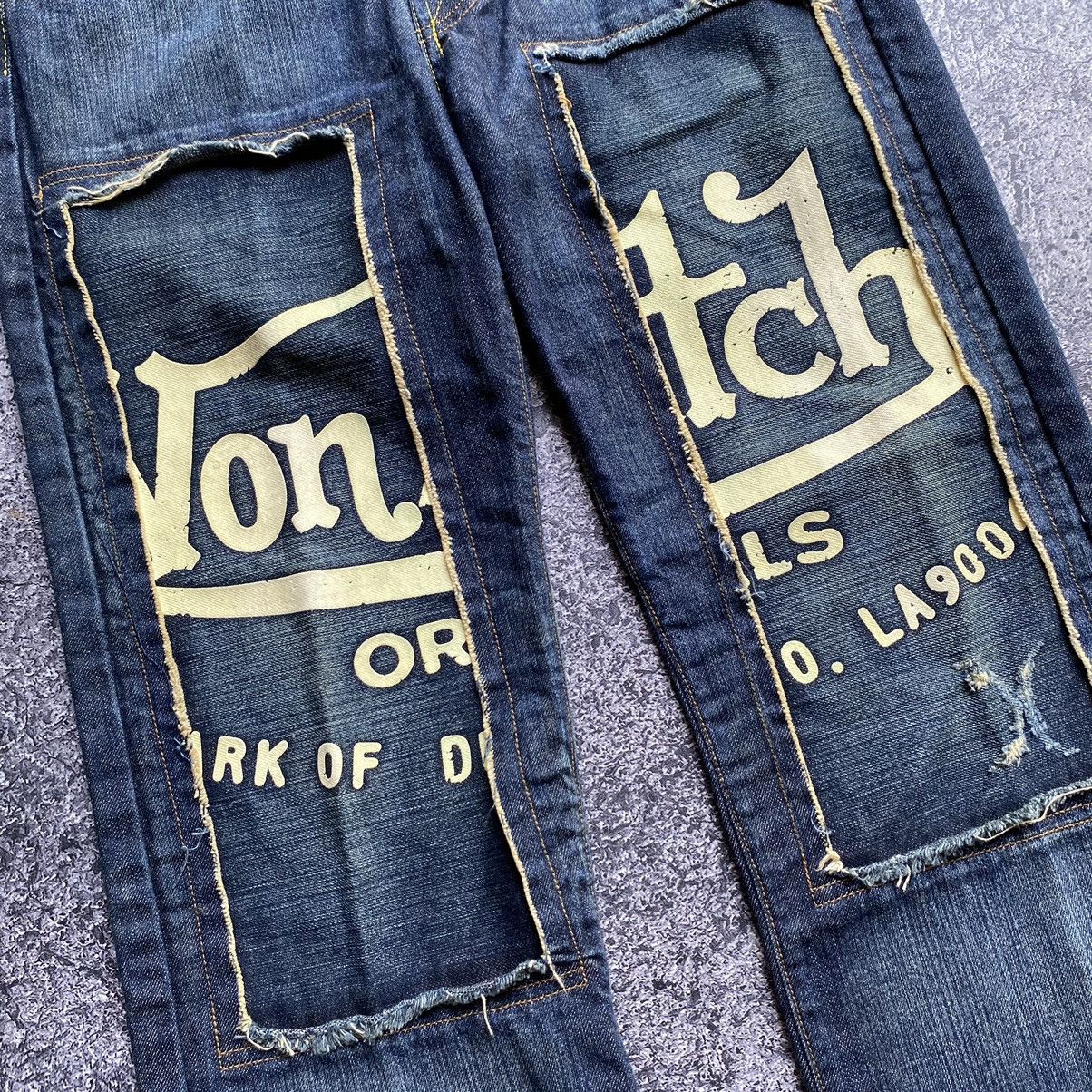 Von Dutch Y2k💥 VON DUTCH Patchwork Vintage Denim Pants Size US 28 / EU 44 - 3 Thumbnail