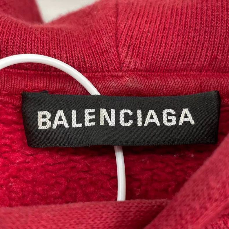 Balenciaga Balenciaga Red Wheat Letter Hoodie Size US L / EU 52-54 / 3 - 3 Thumbnail