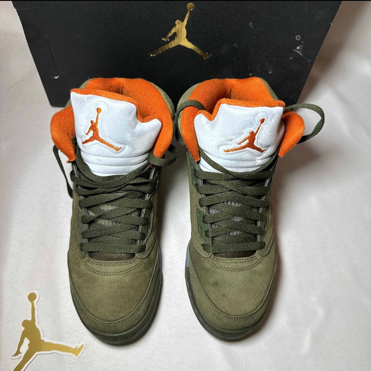 Jordan Brand × Nike Size 6.5 - Air Jordan 5 Retro GS Olive 2024 Men's Shoes Size US 6.5 / EU 39-40 - 4 Thumbnail