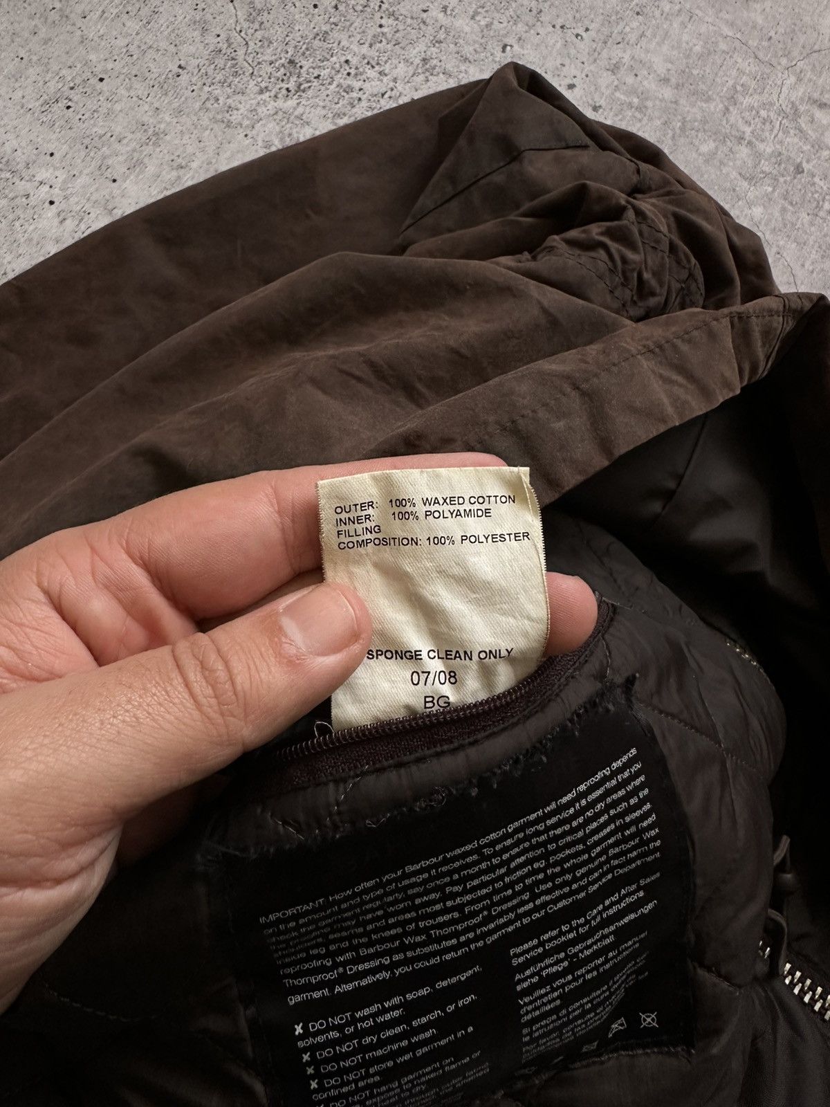 Barbour Vintage Barbour A357 Sapper Waxed Cotton Jacket Size US XL / EU 56 / 4 - 13 Thumbnail