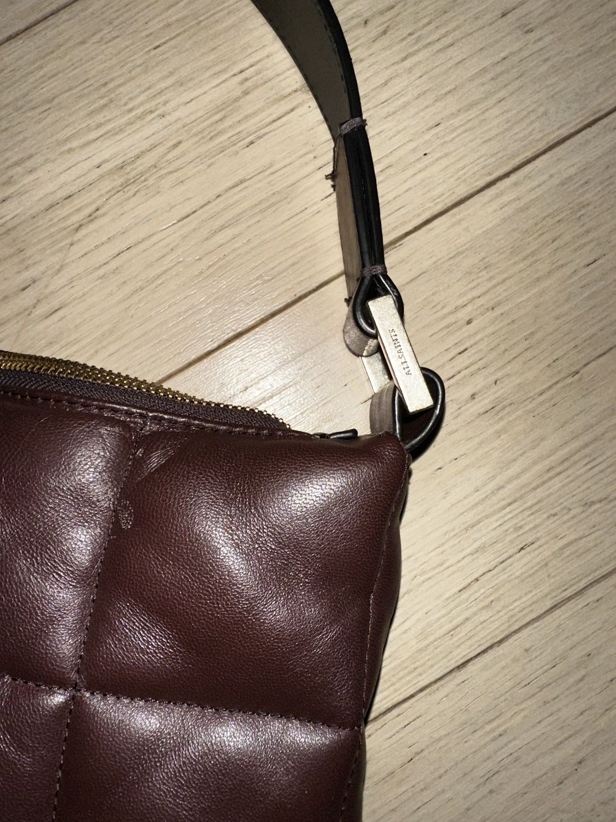 Allsaints ALLSAINTS Edbury Quilted Leather Shoulder Bag Size ONE SIZE - 6 Thumbnail